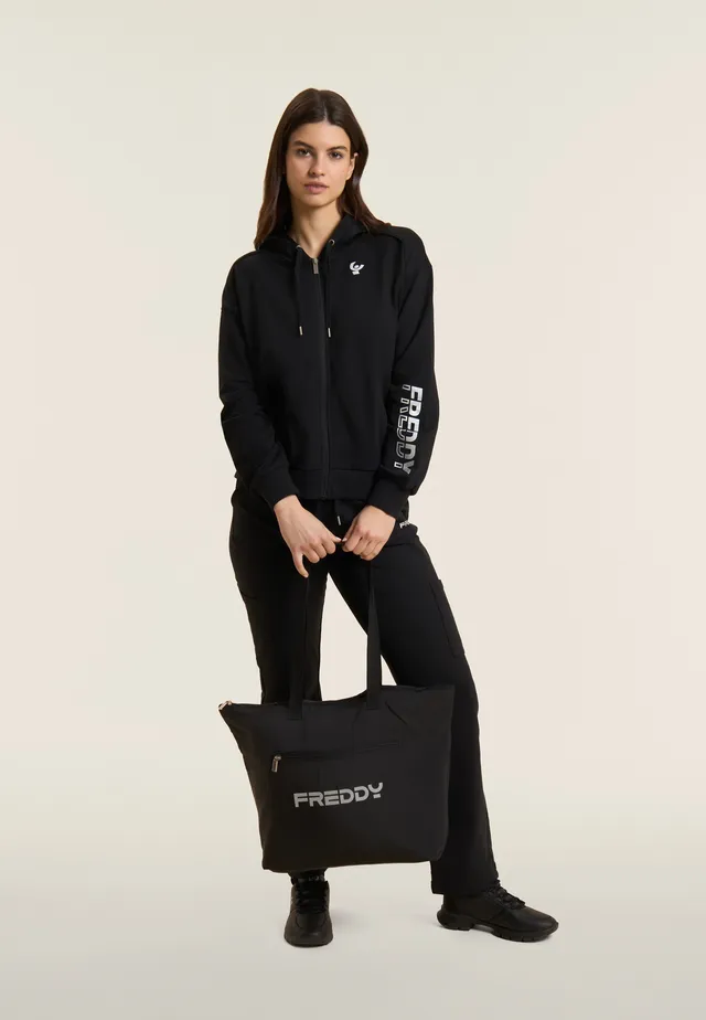 freddy-borsa-shopper-in-nylon-con-zip-e-logo-gommato image 1