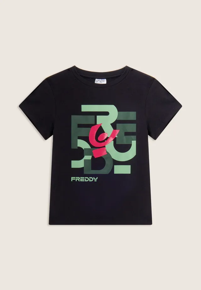 freddy-t-shirt-junior-regular-con-grafica-freddy-a-lettere-sparse image 1