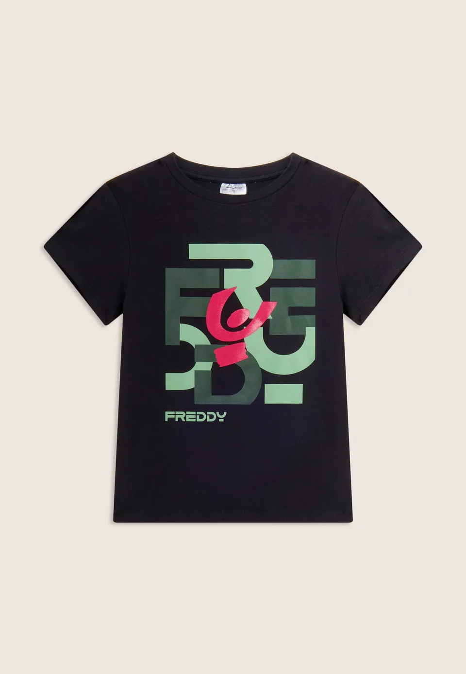 freddy-t-shirt-junior-regular-con-grafica-freddy-a-lettere-sparse image 1