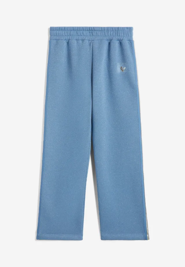 freddy-pantaloni-bambina-regular-gamba-dritta-in-cotone-e-lurex image 1