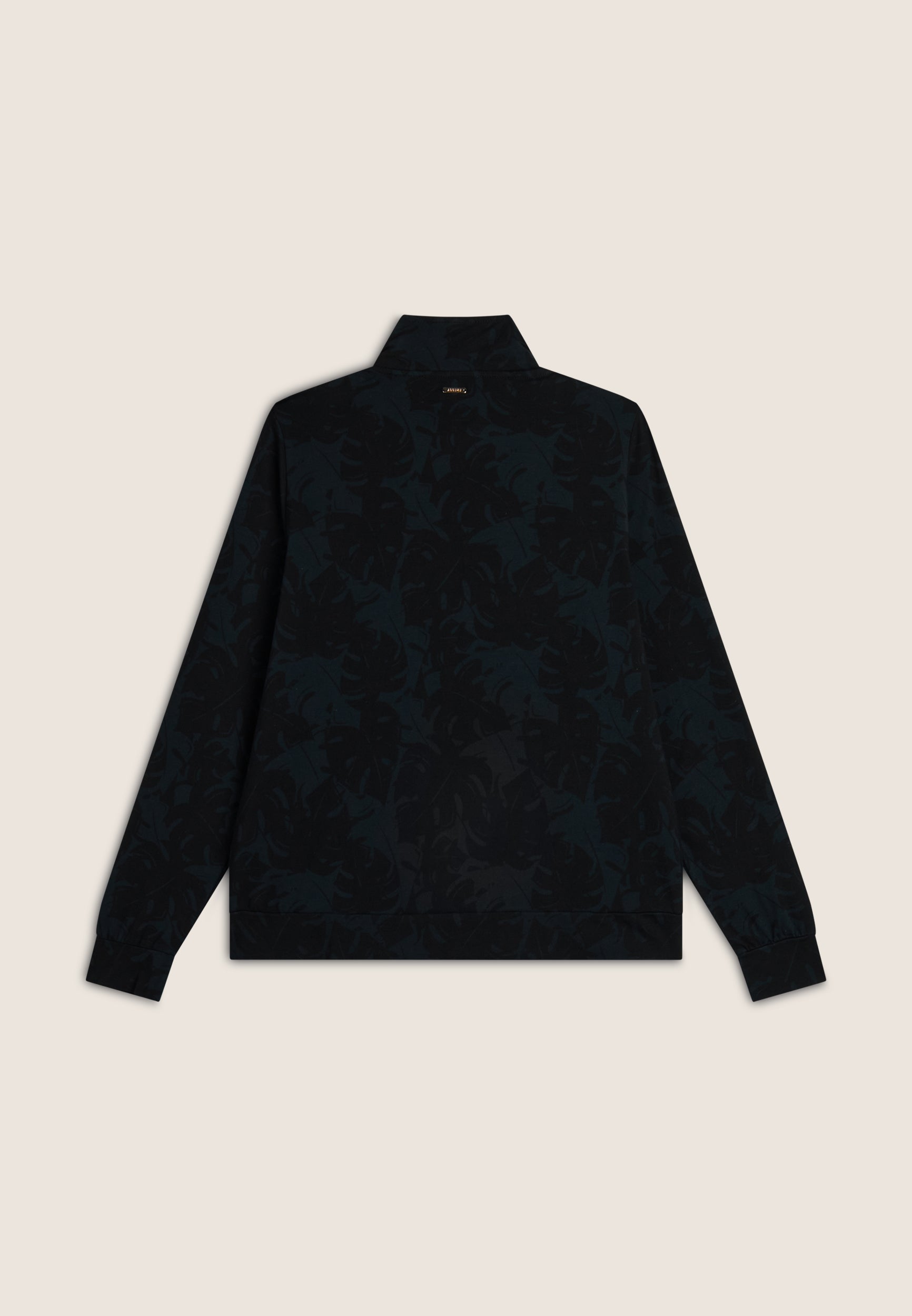 freddy-felpa-donna-collo-alto-zip-oro-100-cotone image 2
