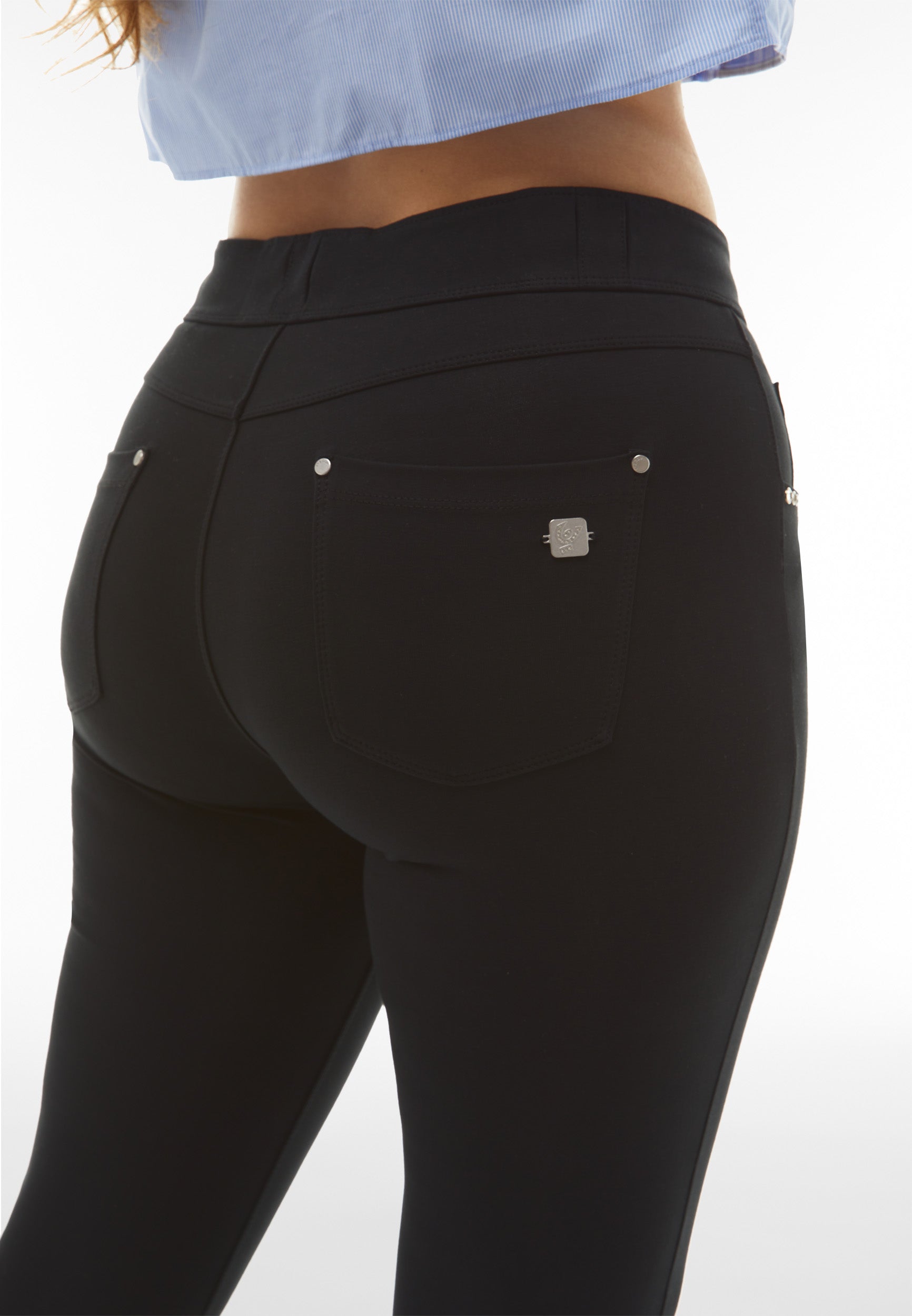 freddy-n-o-w-pantaloni-skinny-vita-media-in-jersey-ecologico-5-tasche image 5