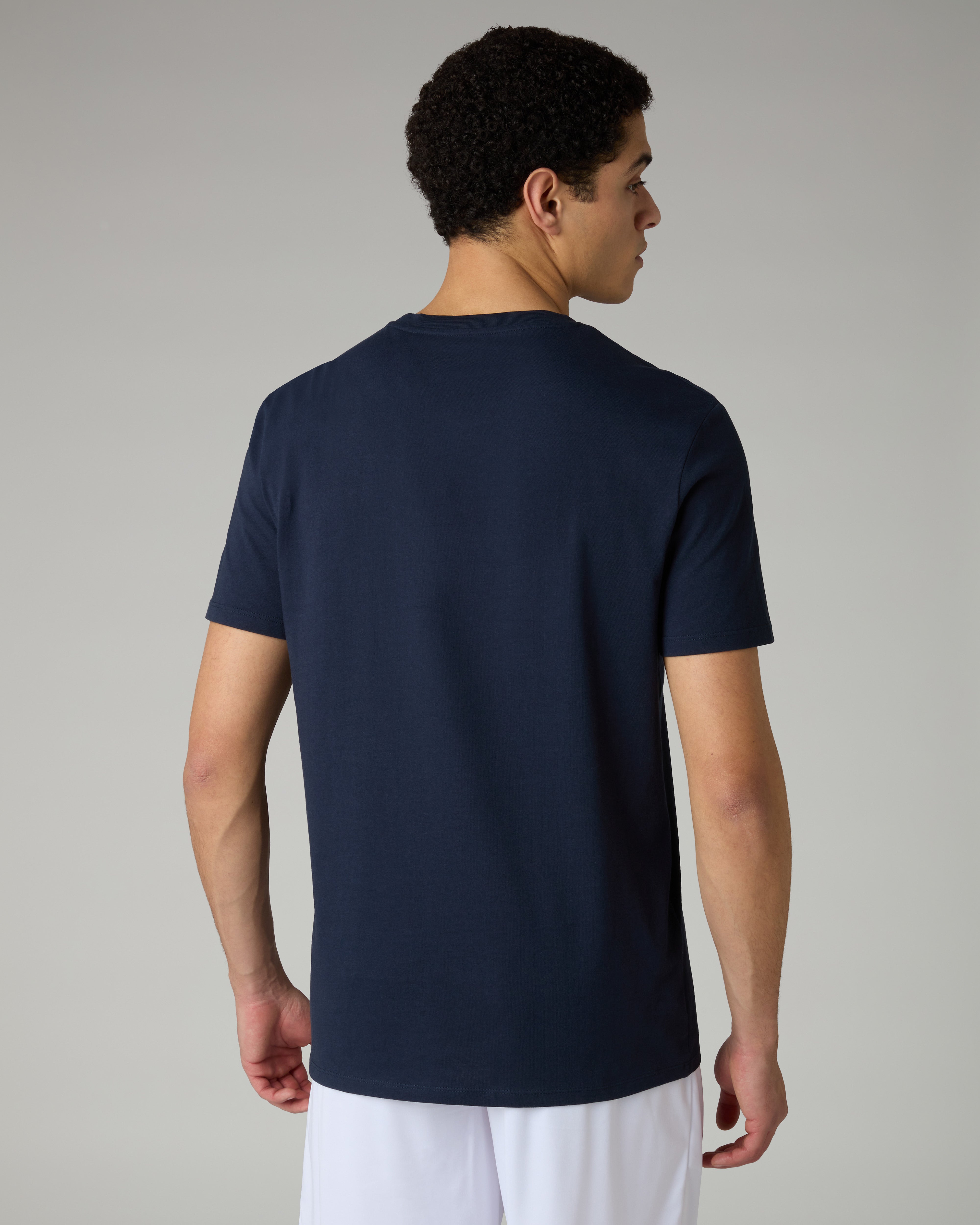australian-t-shirt-in-cotone-blu-navy image 3