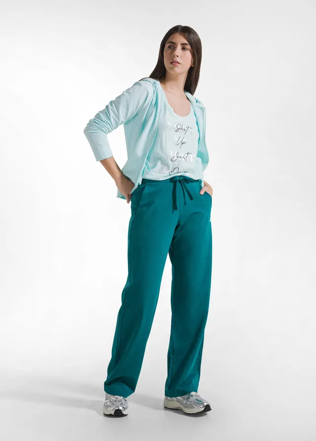 deha-pantalone-felpa-organica-verde-gym-e-leisure image 1