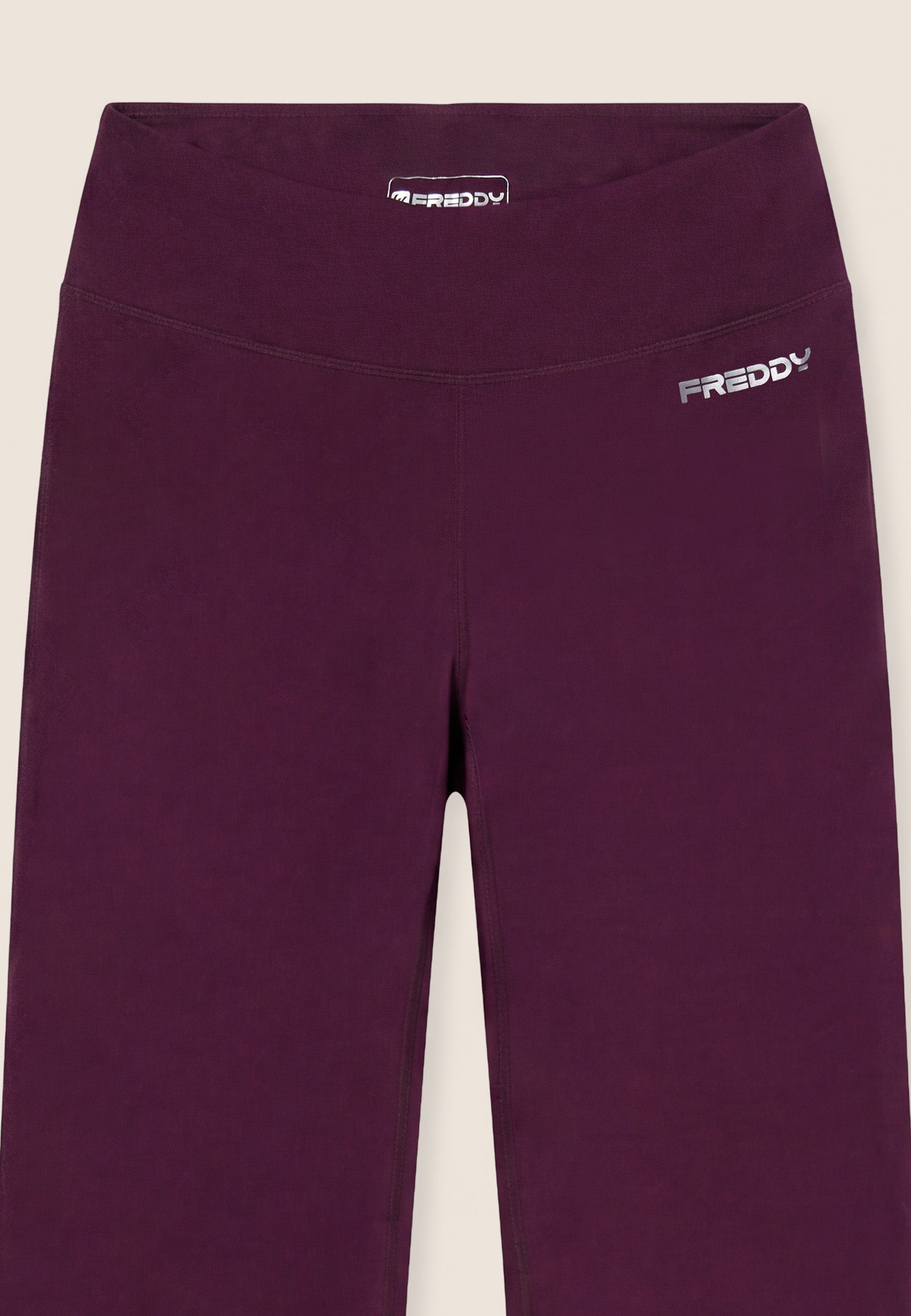 freddy-leggings-flare-vita-alta-mano-pesca-quick-dry image 3