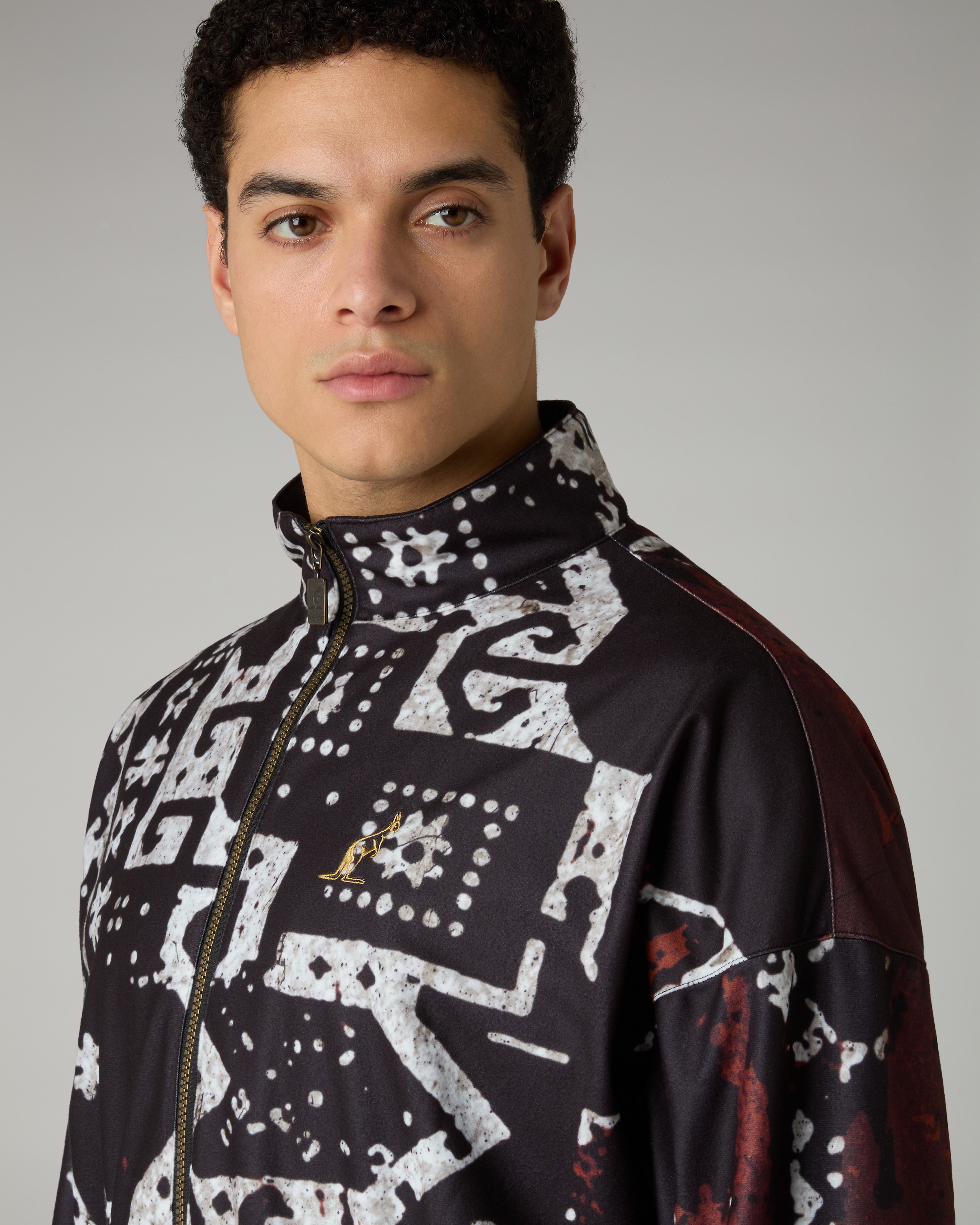 australian-arak-printed-track-jacket-giacca-sportiva-nera image 4