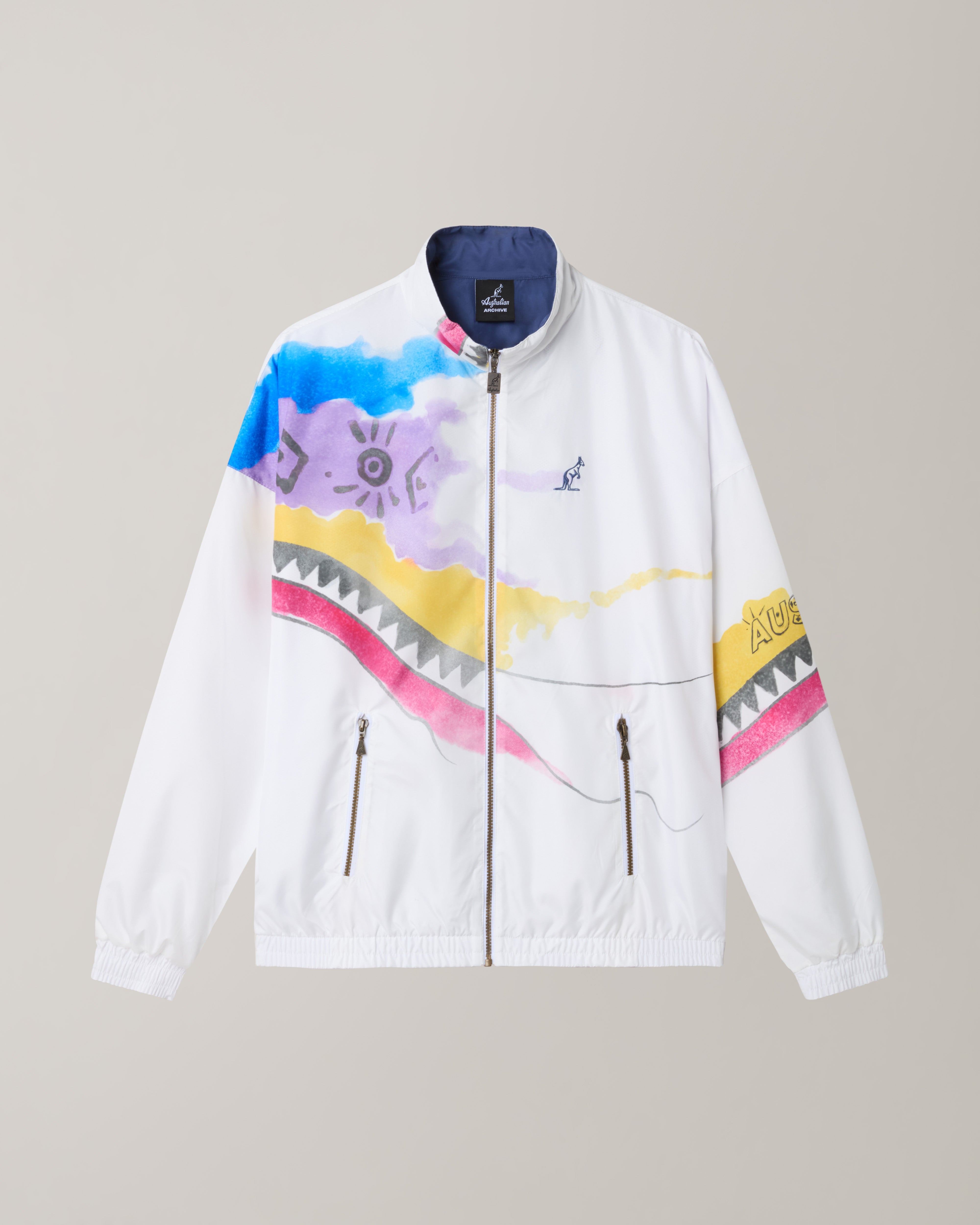 australian-native-track-jacket-giacca-tuta-bianco-archive-fw26 image 6