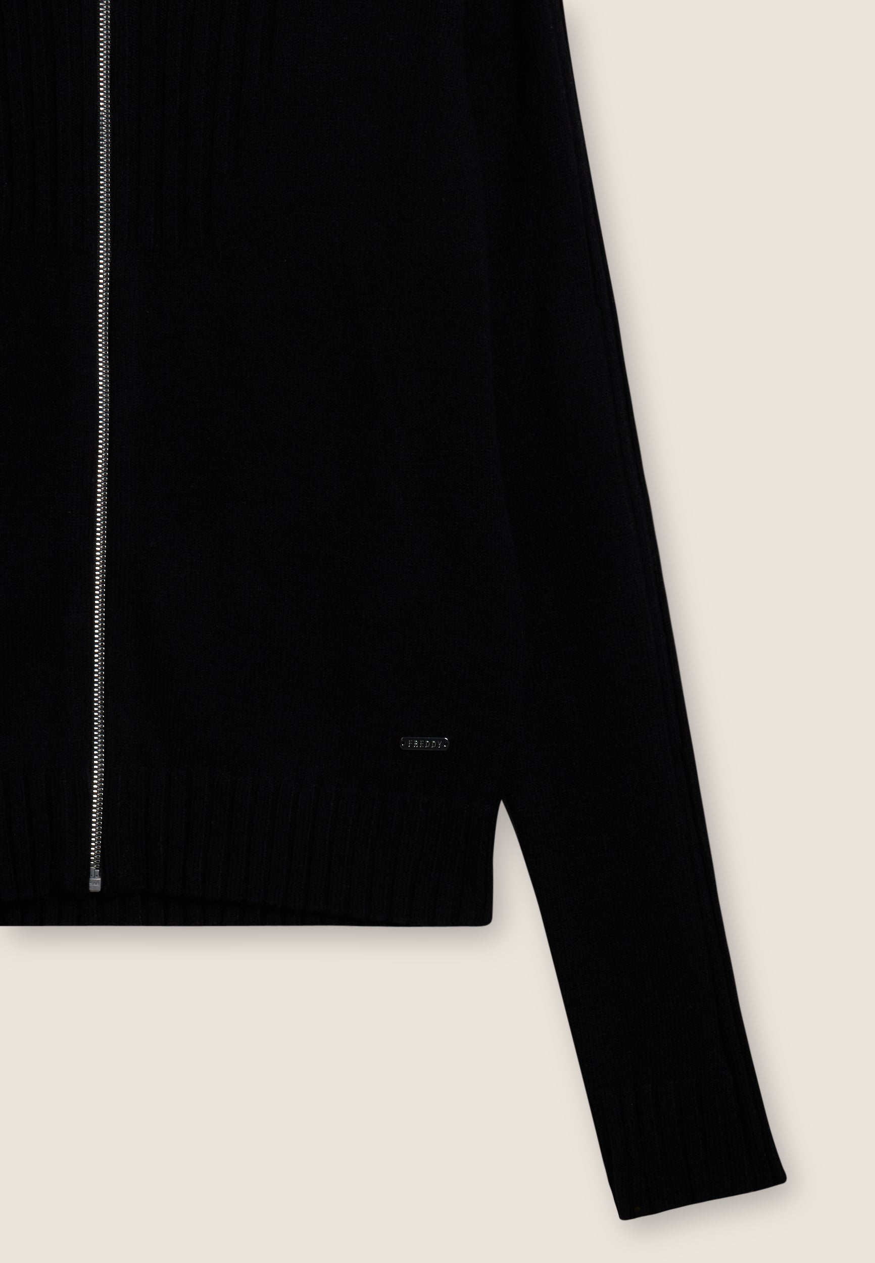freddy-maglia-collo-a-camicia-slim-fit-con-zip-e-costina image 7