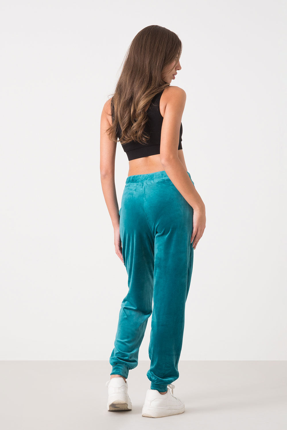 dimensione-danza-pantalone-in-ciniglia-soft-con-polsino-pantalone-relax-donna image 7