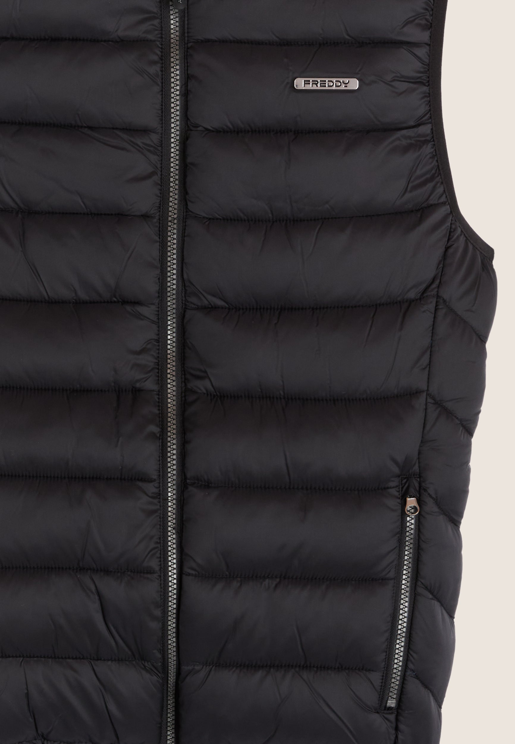 freddy-gilet-uomo-trapuntato-collo-alto-zip-doppio-cursore image 6