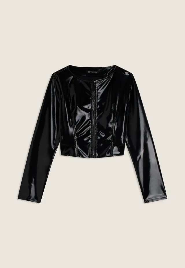 freddy-giacca-corta-regular-donna-con-finish-lucido image 1