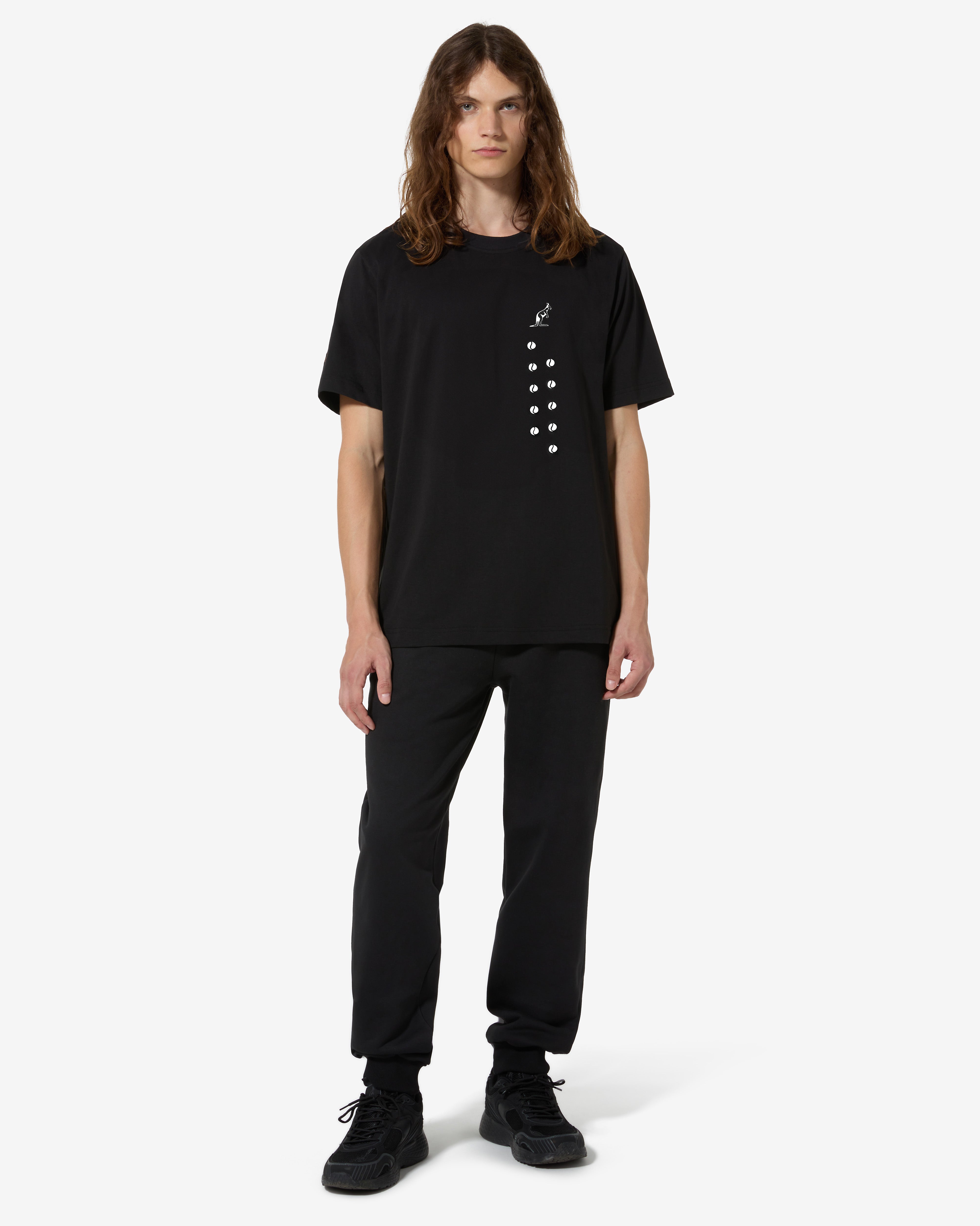 australian-pinkangoo-t-shirt-in-cotone-nero image 2