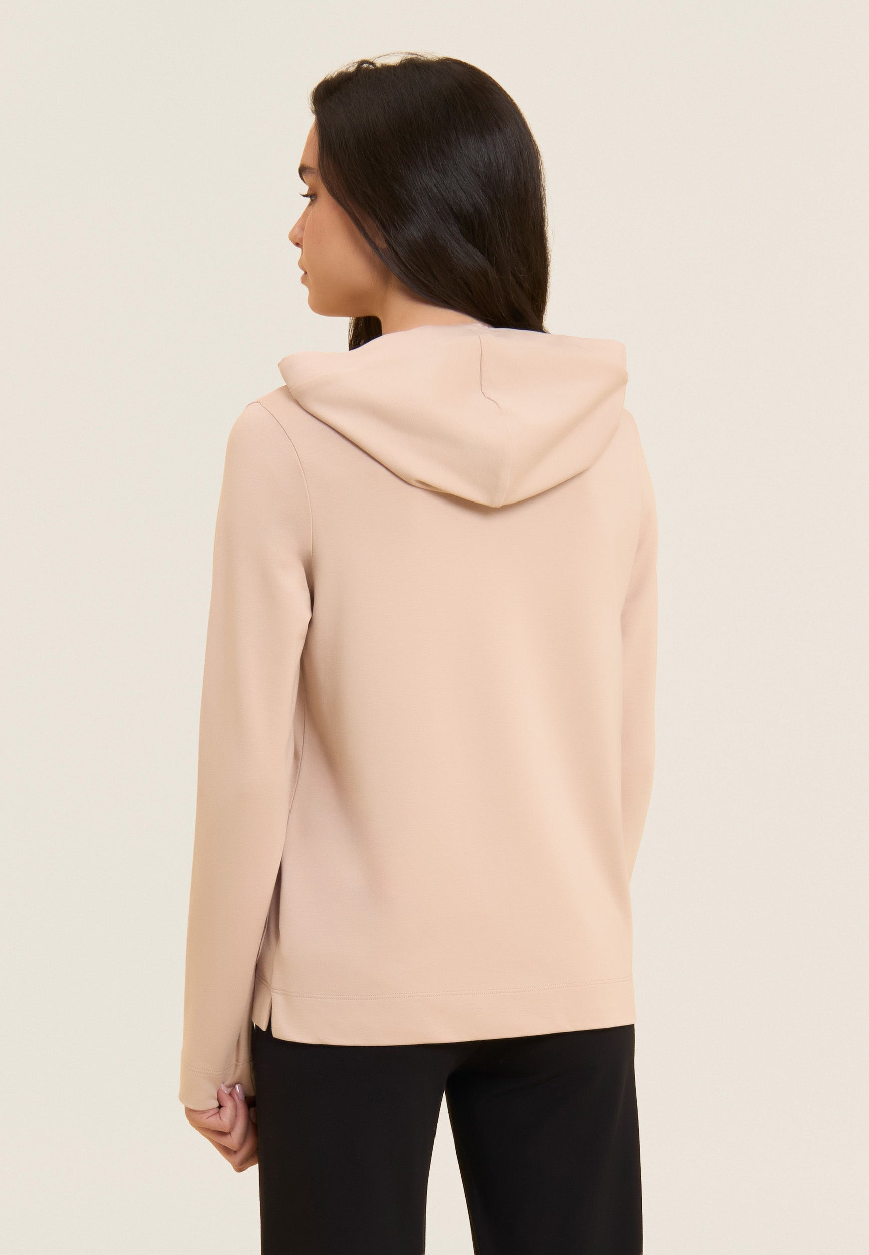 freddy-felpa-cappuccio-zip-regular-con-strass-e-inserto-effetto-seta image 3
