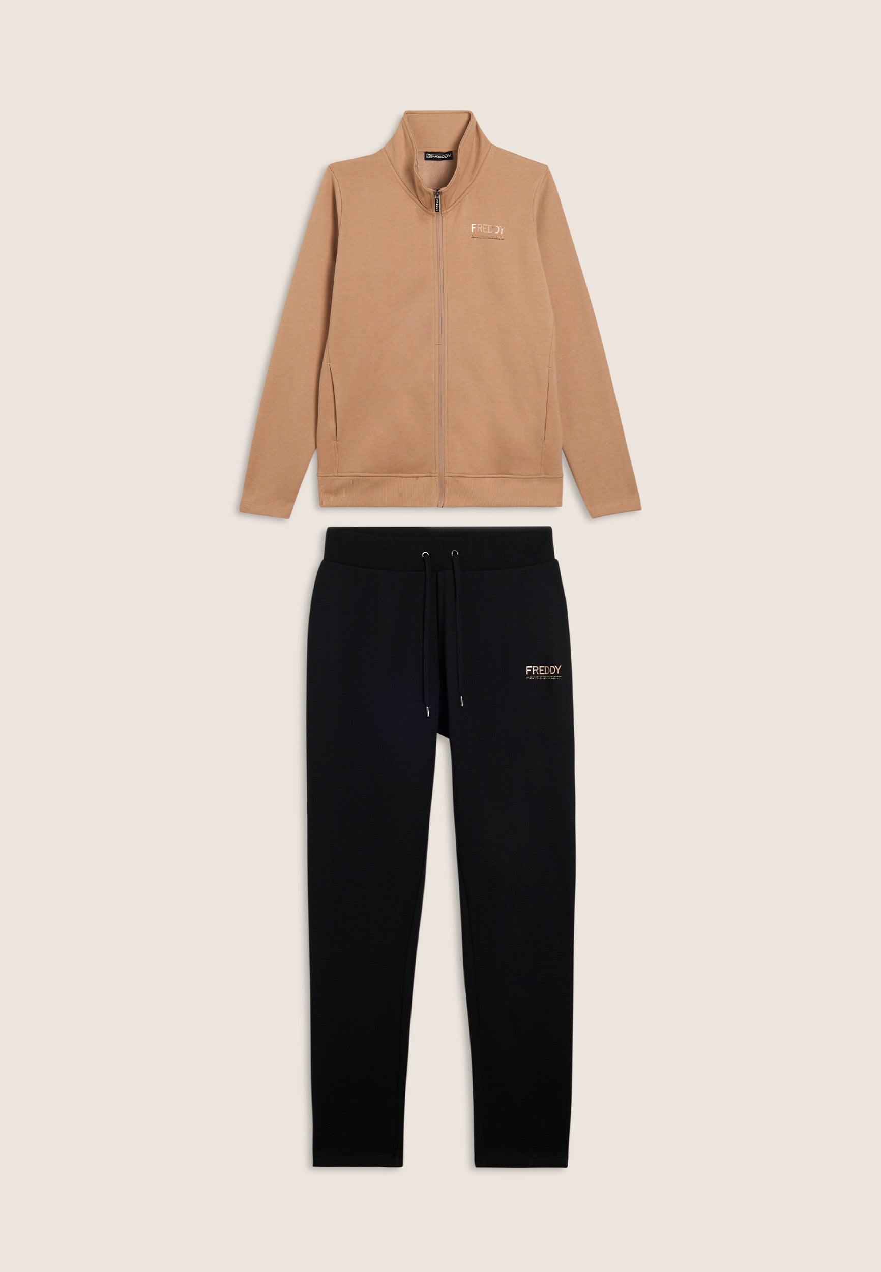 freddy-tuta-regular-fit-collo-alto-con-strass-felpa-full-zip-pantaloni image 4