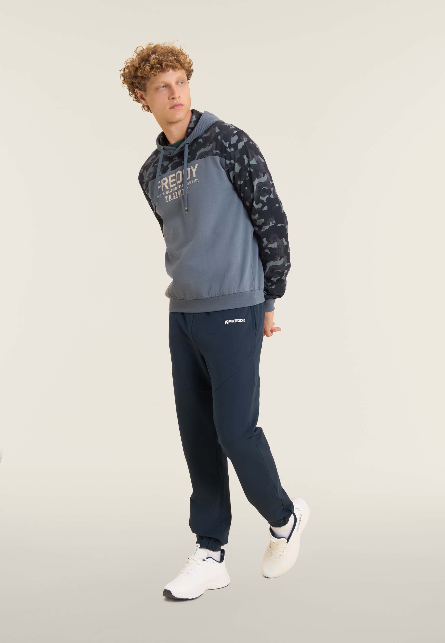 freddy-felpa-uomo-con-cappuccio-e-inserti-camouflage-regular-100-cotone image 2