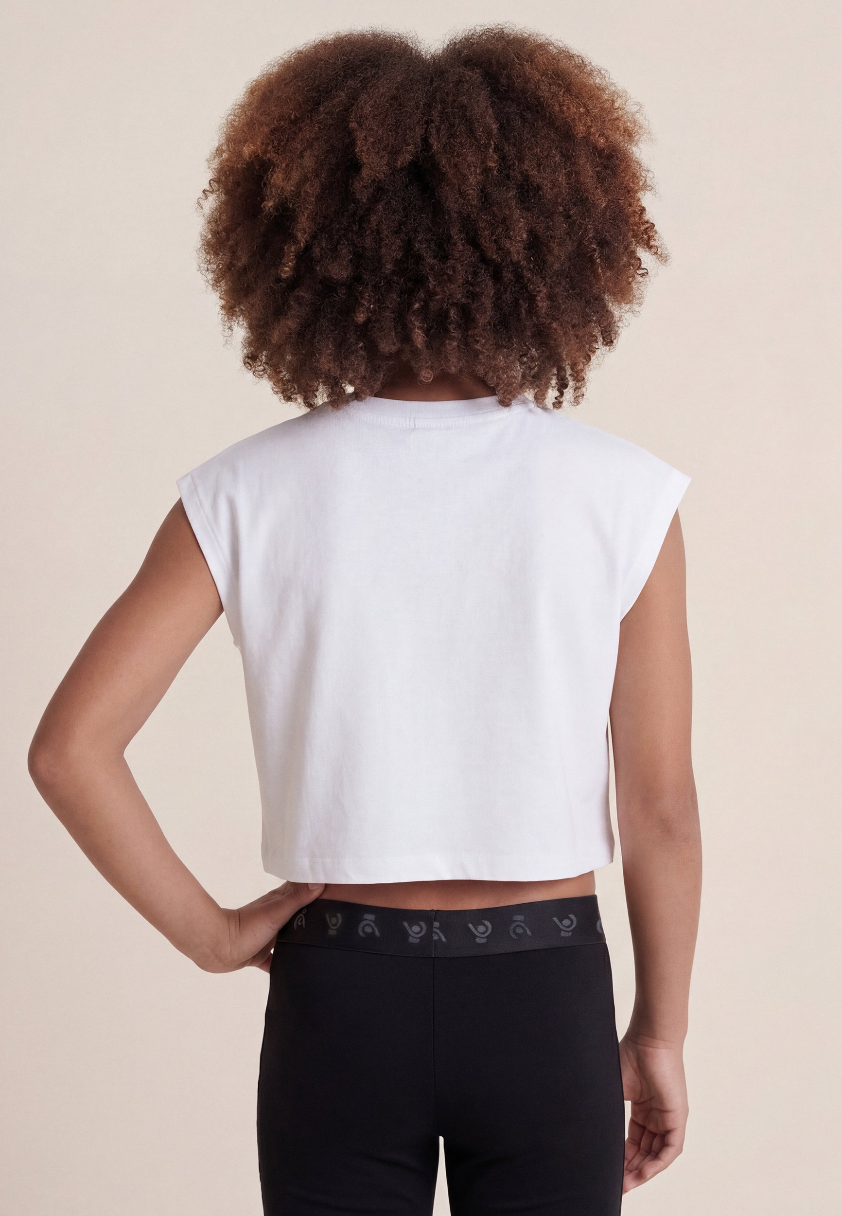 freddy-t-shirt-cropped-senza-maniche-maxi-logo-degrad-junior image 3