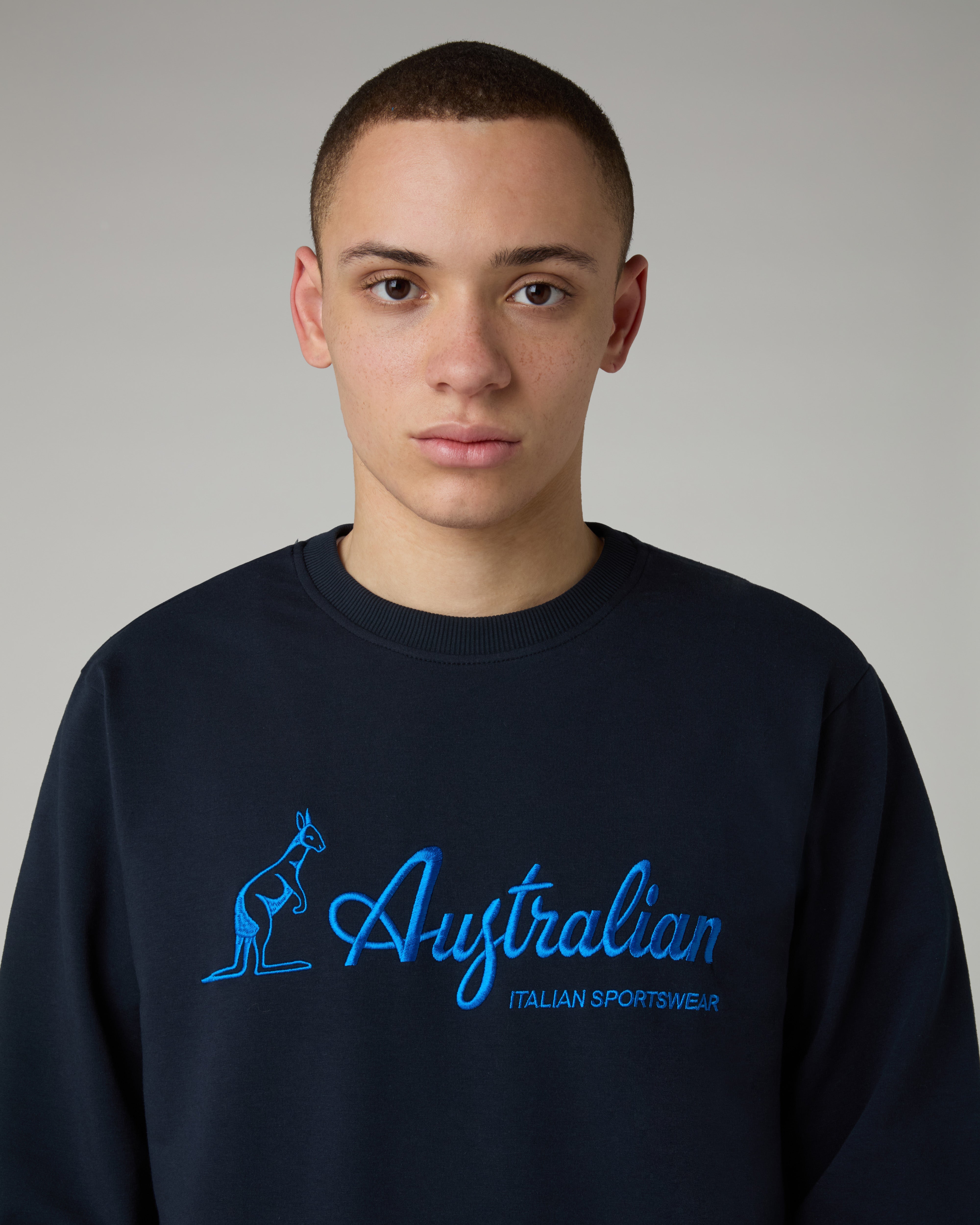 australian-statement-logo-crewneck-felpa-girocollo-blu-navy image 4