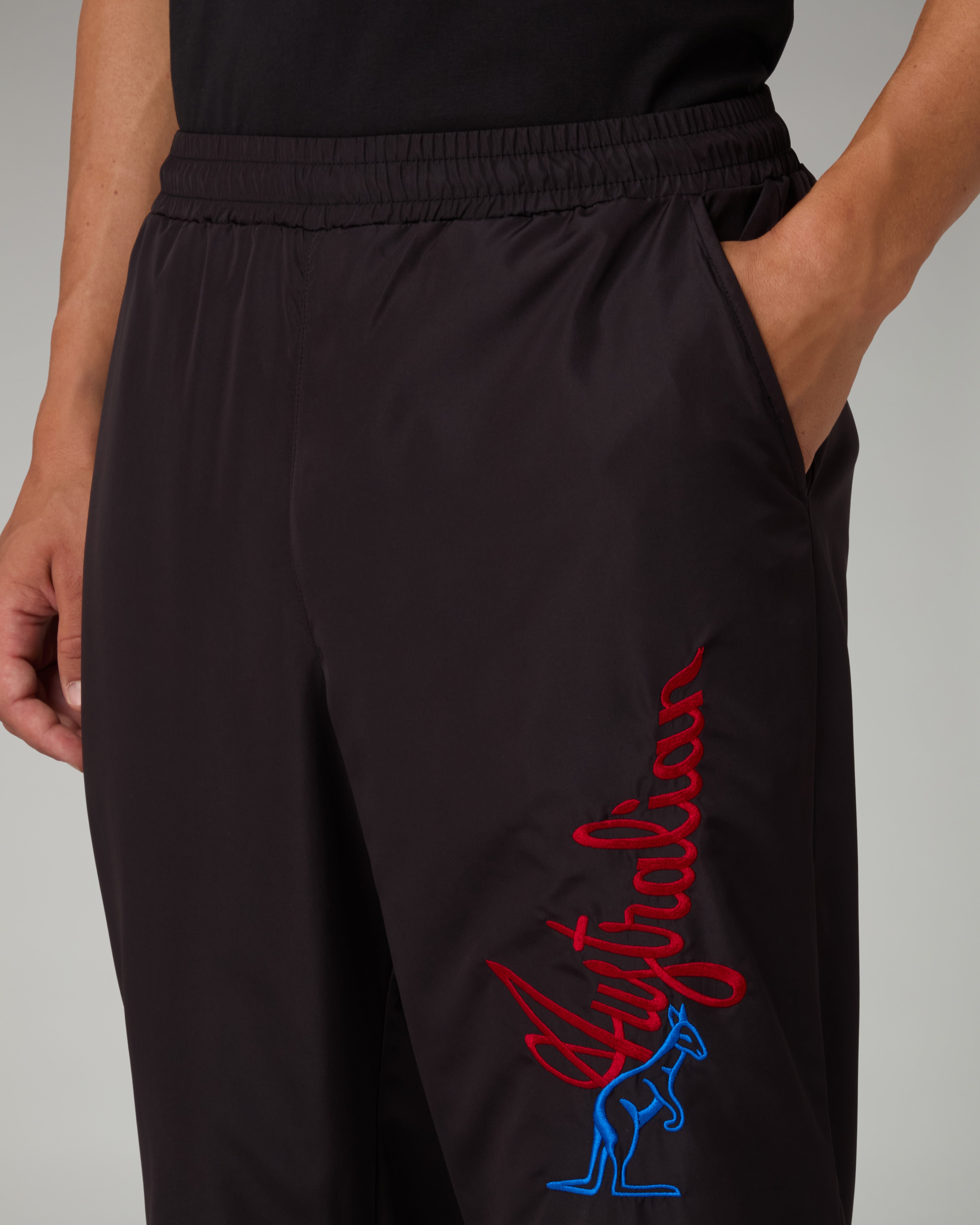 australian-randall-track-pant-pantalone-tuta-smash-con-zip-e-mesh-nero image 4