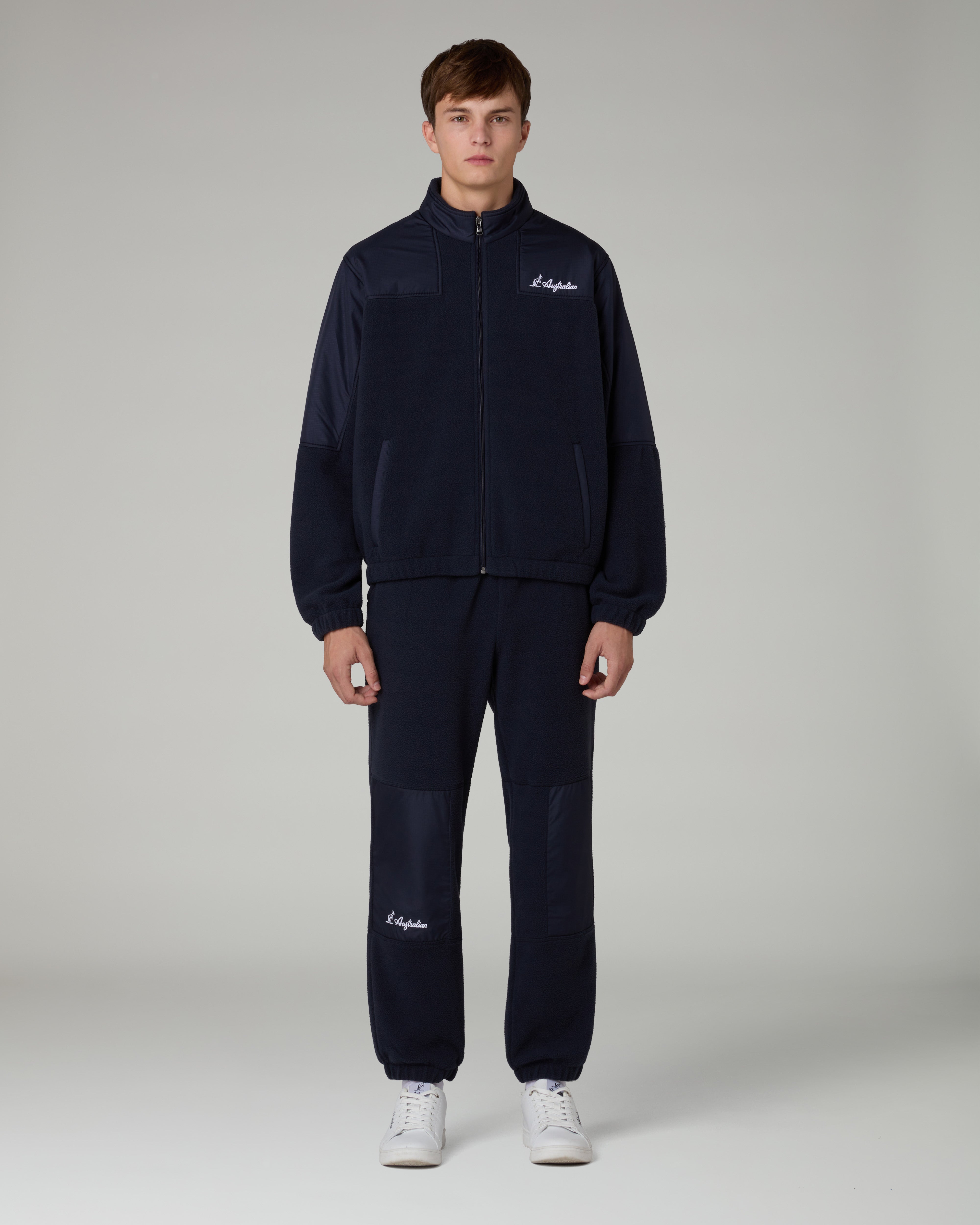 australian-color-block-track-jacket-giacca-pile-eclipse-blue image 2