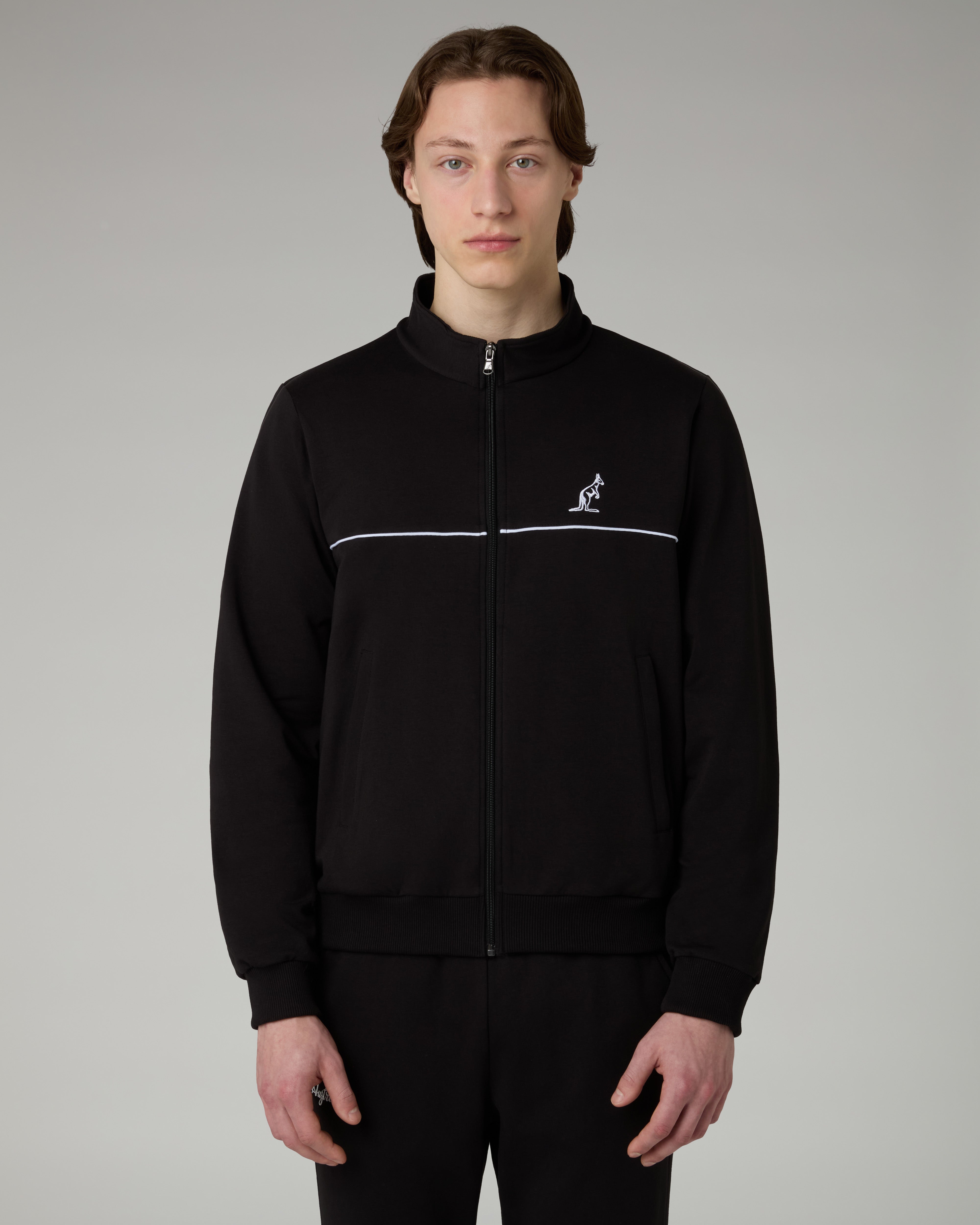 australian-essential-line-tracksuit-tuta-nera-full-zip image 3