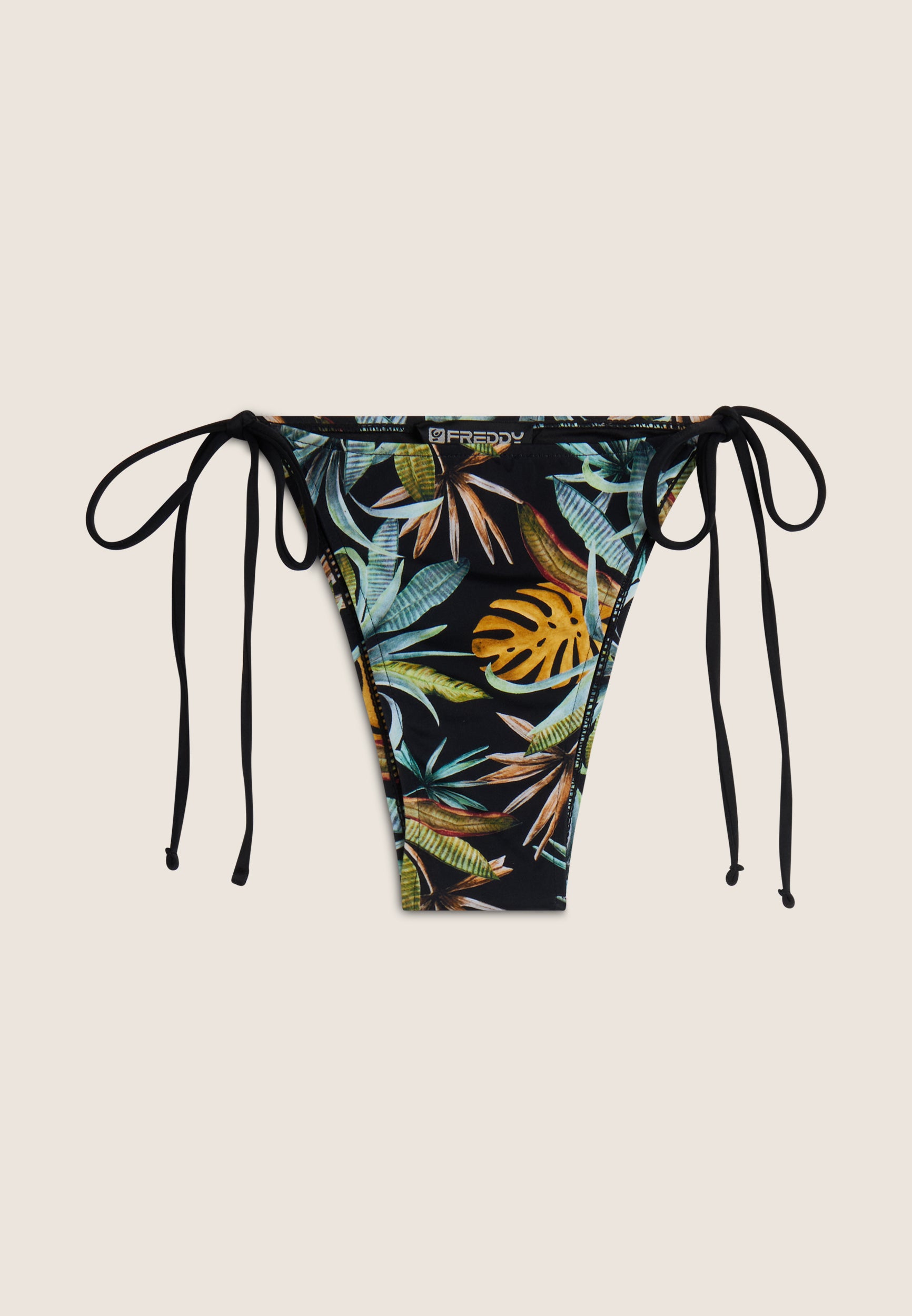freddy-slip-bikini-donna-stampa-foliage-tropical-con-laccetti image 7