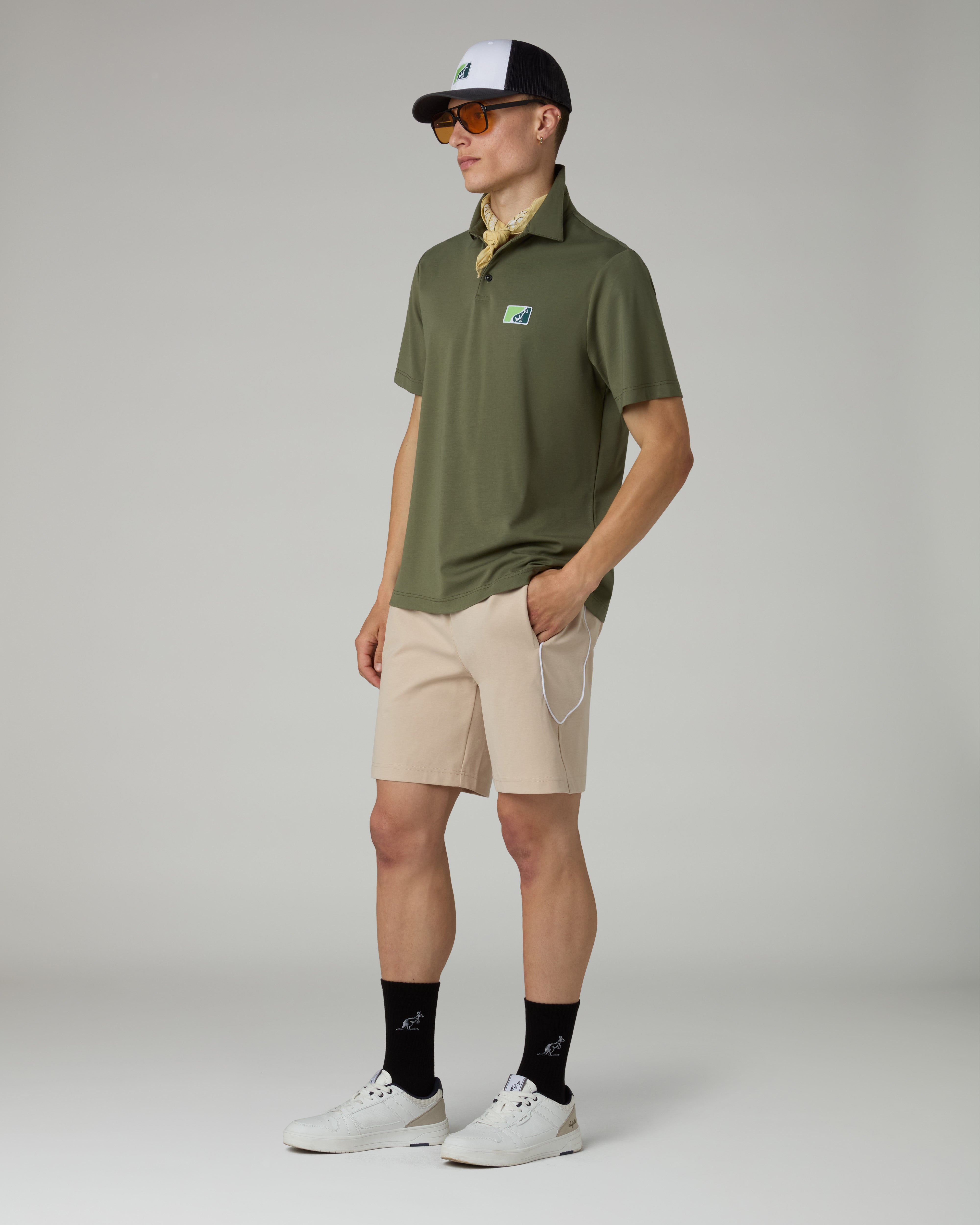 australian-slate-short-smart-cotone-sabbia-patch-league image 2
