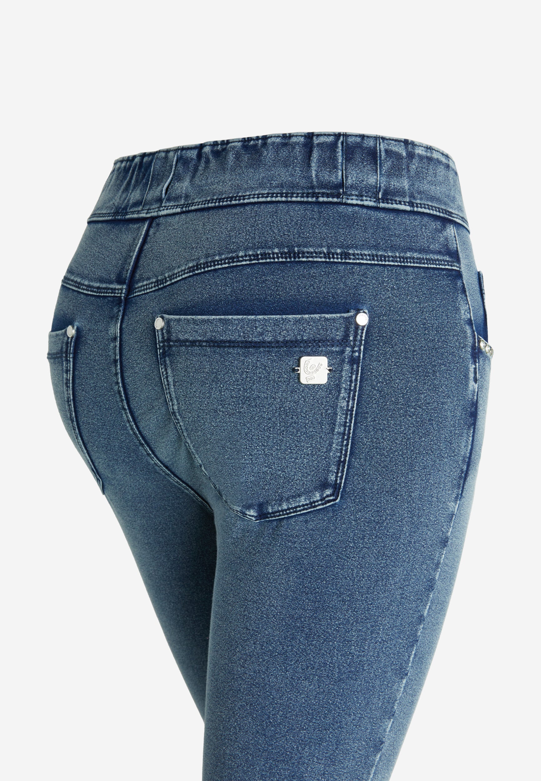 freddy-n-o-w-pantaloni-skinny-vita-media-jersey-effetto-denim image 8