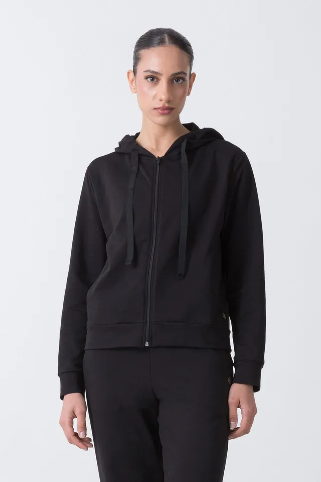 dimensione-danza-city-giacca-donna-full-zip-con-cappuccio-in-felpa-stretch image 1