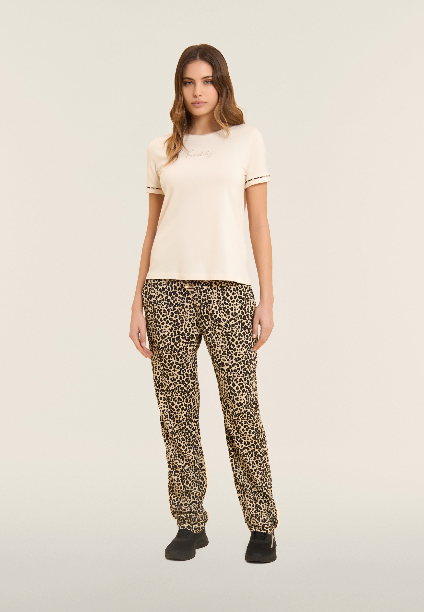 freddy-t-shirt-con-inserto-crinkle-retro-e-dettagli-animalier image 2