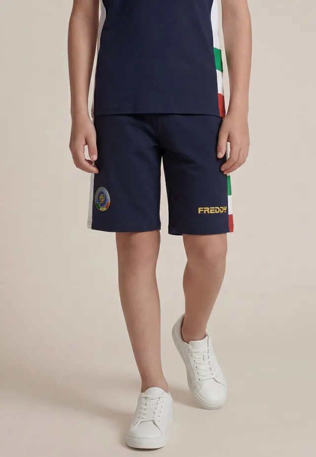 freddy-italia-fgi-french-terry-bicolore-pantaloni-corti-bambino image 1