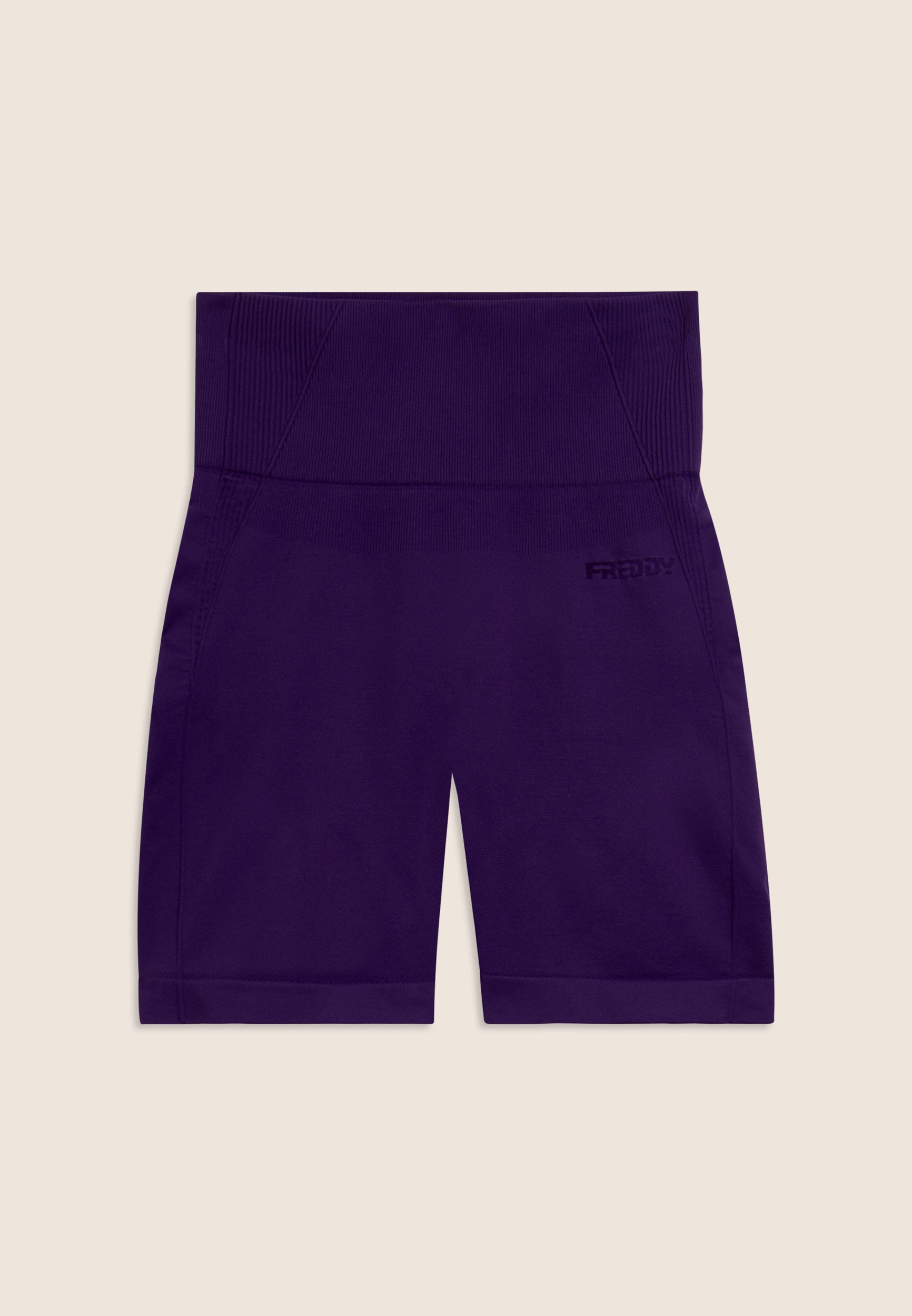 freddy-leggings-corti-seamless-vita-alta-con-inserti-in-costina image 8