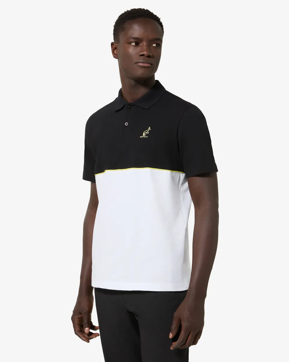 australian-vinyl-polo-shirt-polo-tennis-nera-regular-fit image 1