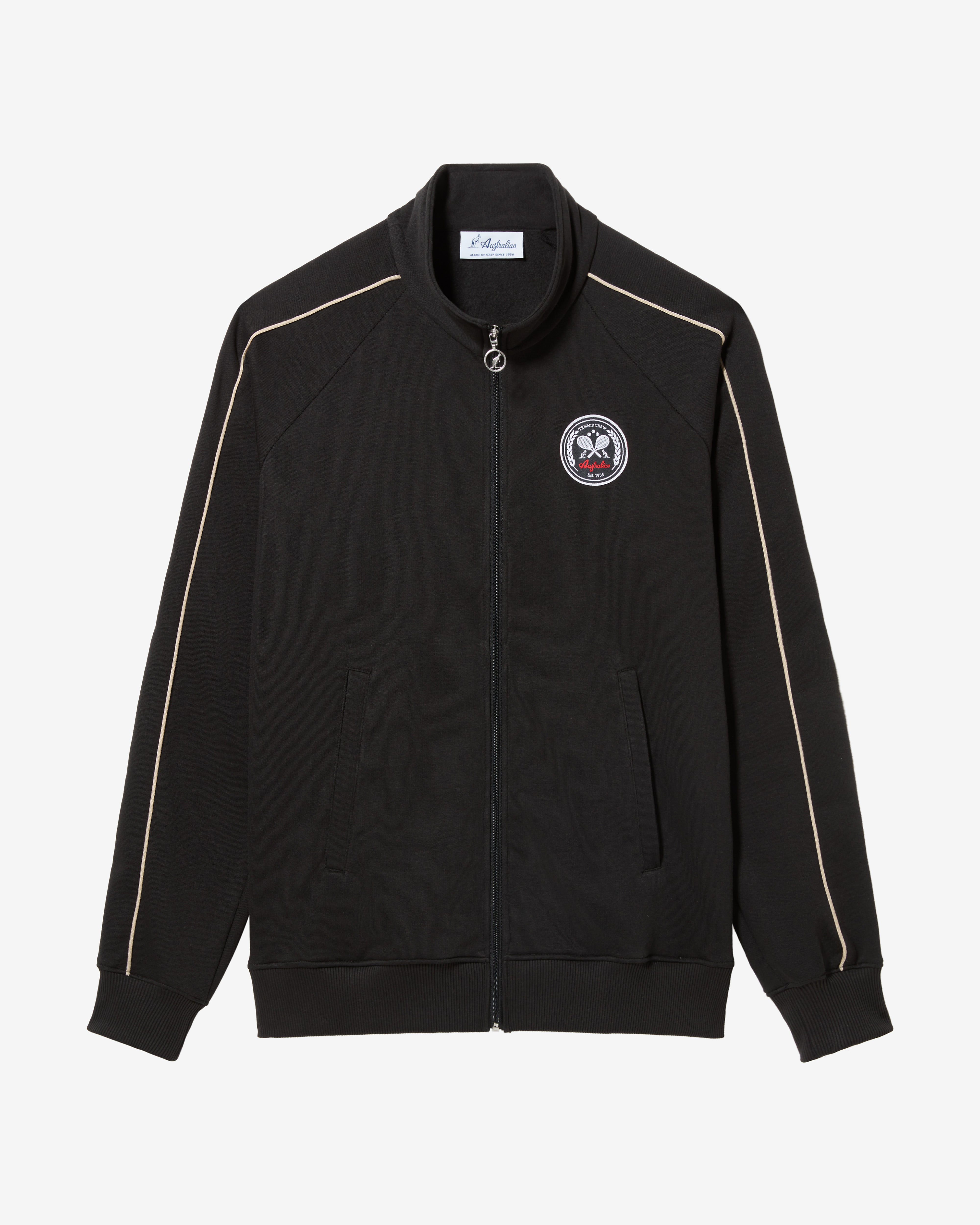 australian-tennis-crew-track-jacket-felpa-invernale-nera image 6