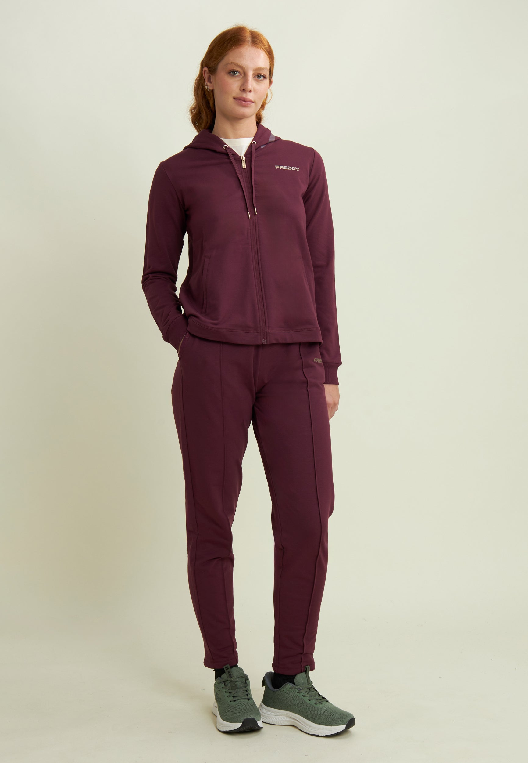 freddy-felpa-donna-con-cappuccio-zip-e-fondo-arrotondato image 2