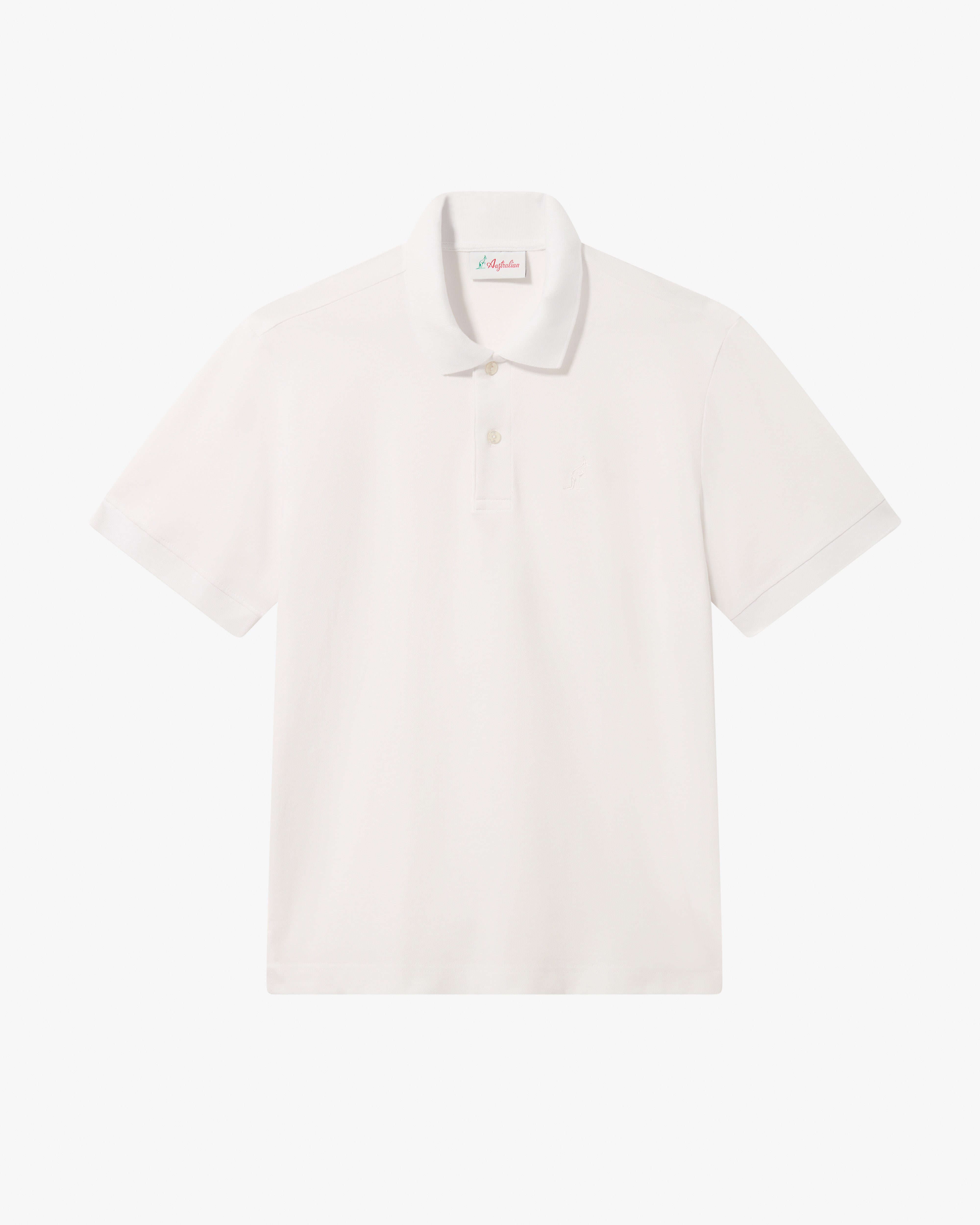 australian-easy-polo-shirt-polo-piquet-elasticizzato-bianca image 1