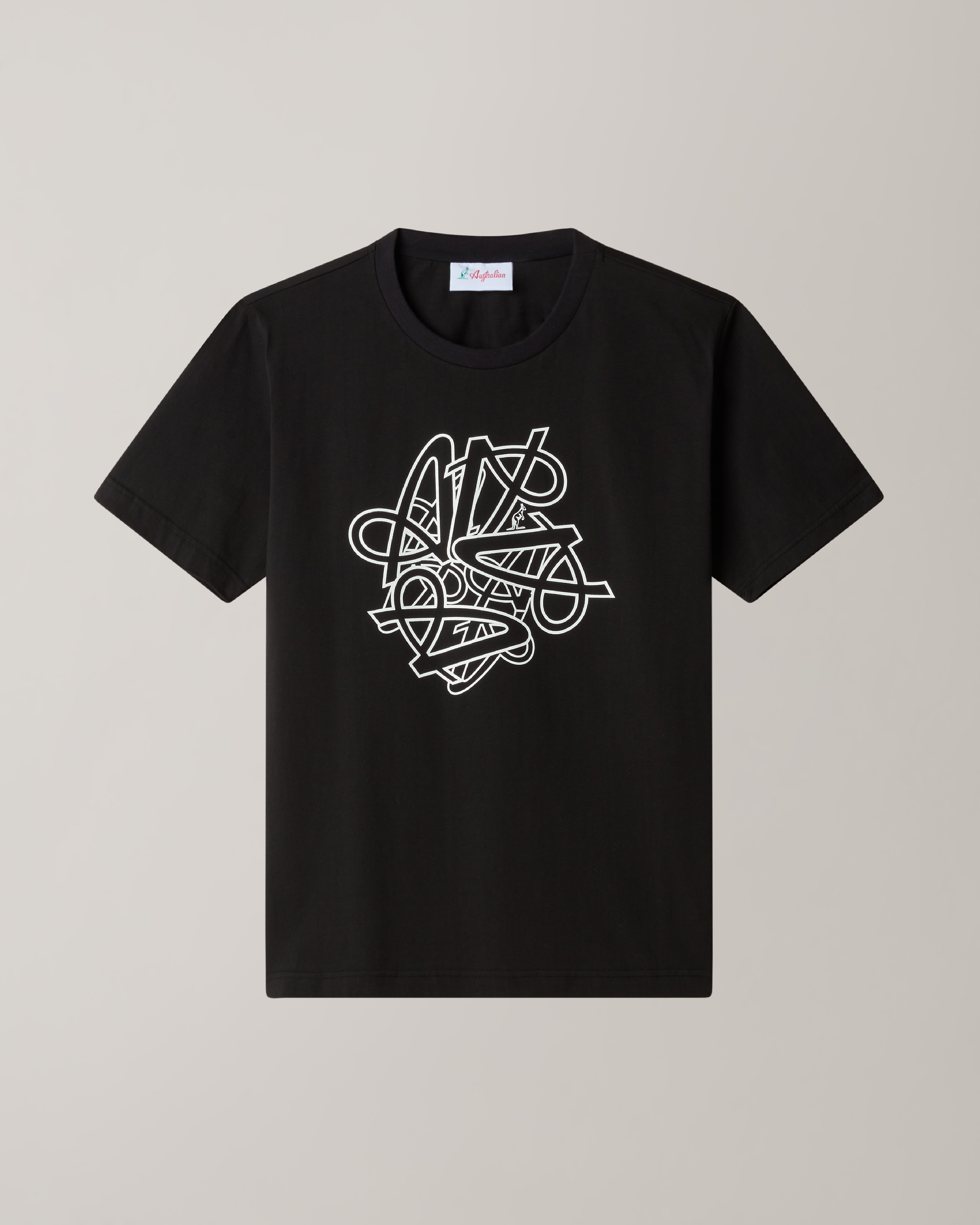australian-spin-t-shirt-maglietta-cotone-nero-regular-fit image 5
