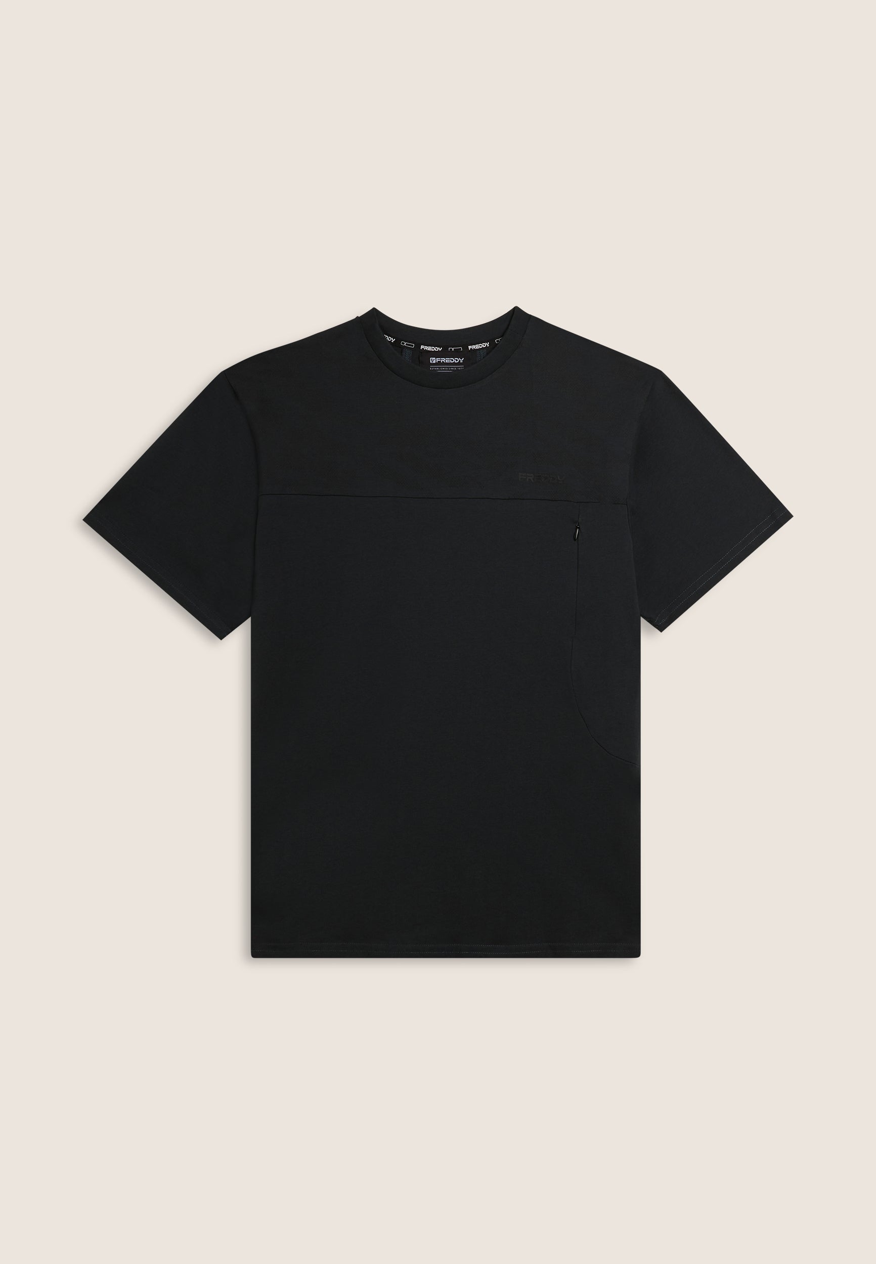 freddy-t-shirt-cotone-regular-con-stampa-fantasia-e-taschino-zip image 4