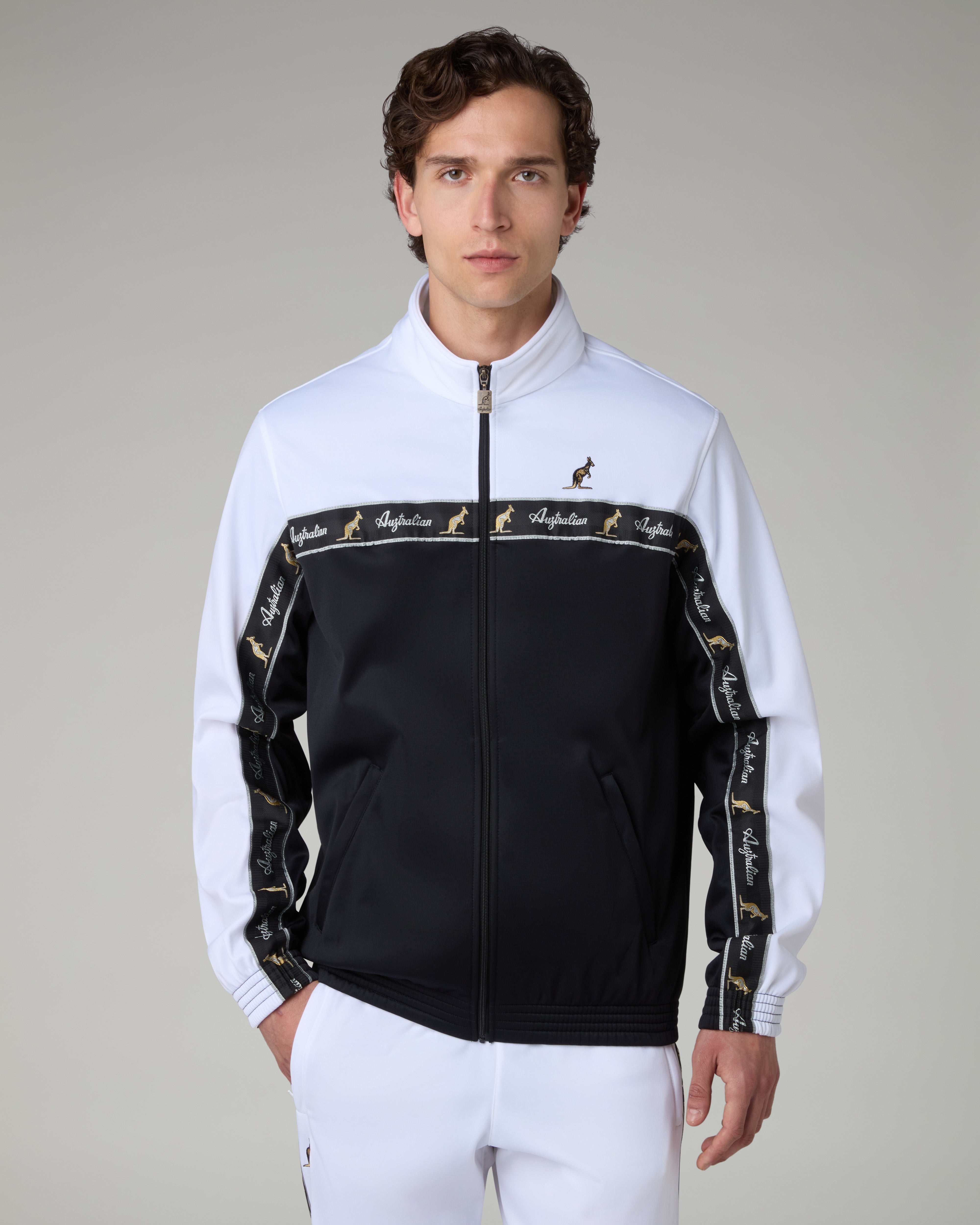 australian-duo-track-jacket-giacca-tuta-acetato-bianca-full-zip image 2