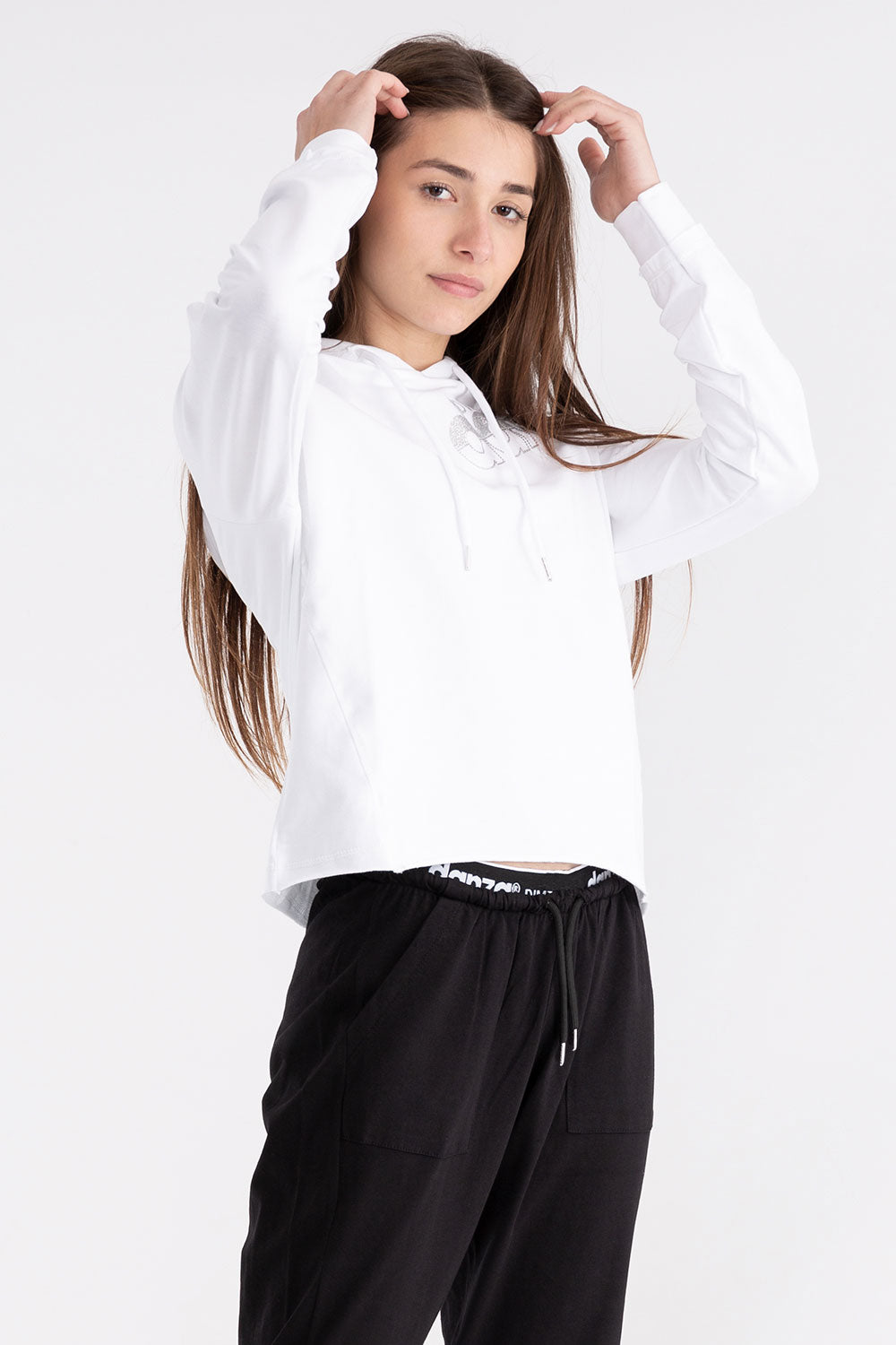 dimensione-danza-felpa-con-cappuccio-donna-con-logo-lurex image 5