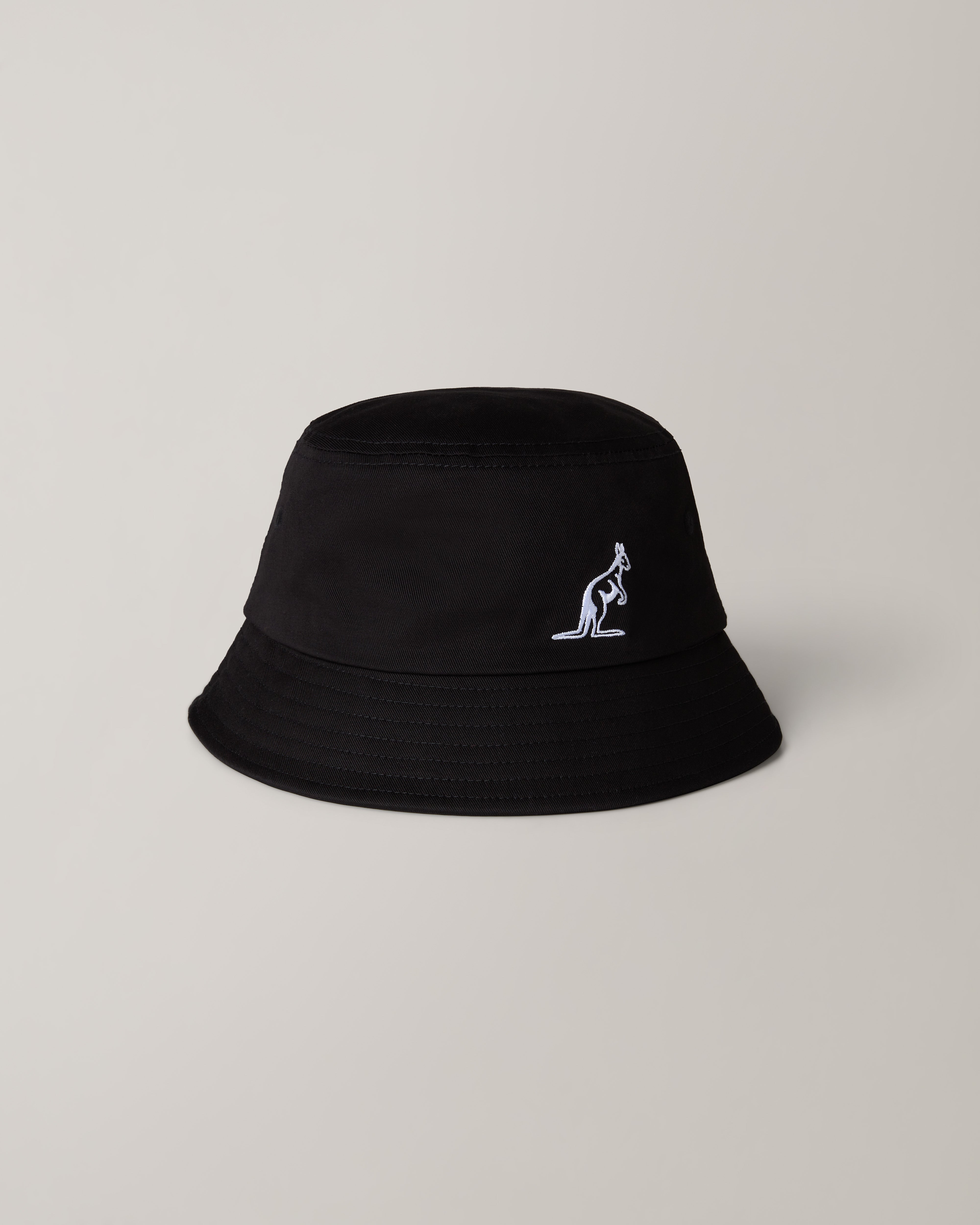 australian-bucket-logo-cap-cappello-a-secchiello-nero-in-cotone image 1