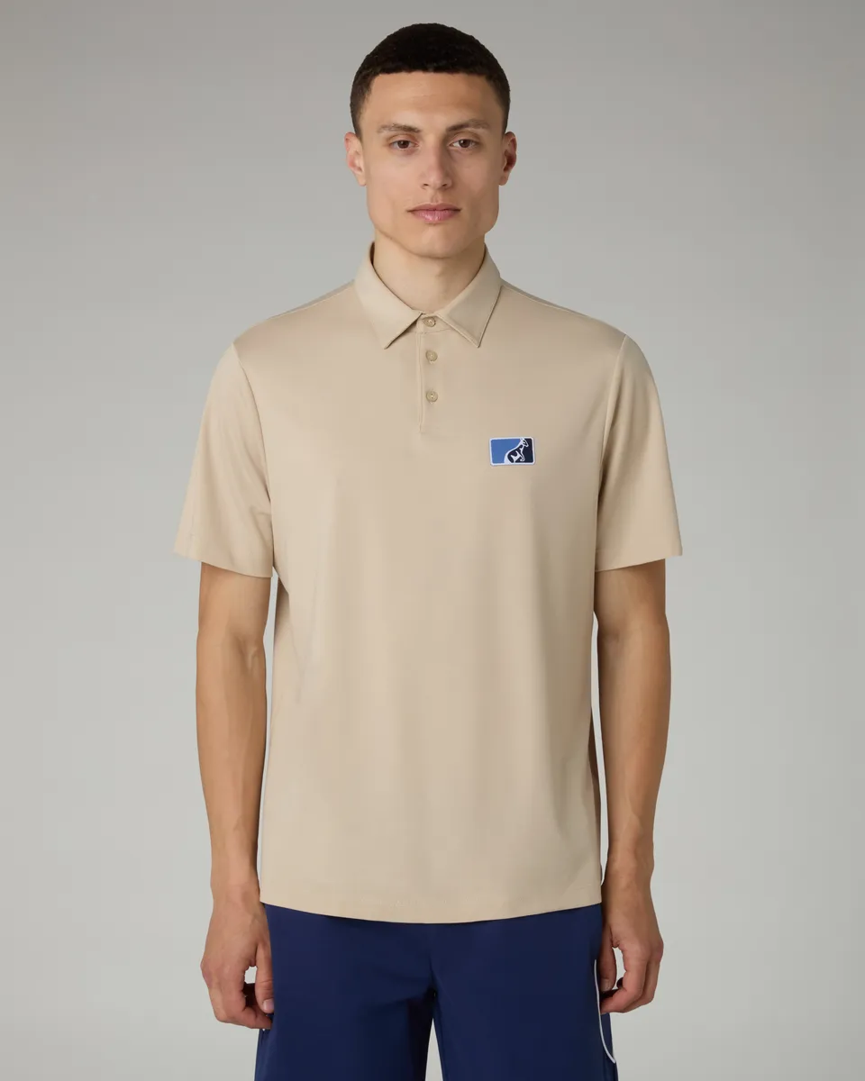australian-flow-polo-uomo-in-tessuto-interlock-sabbia-made-in-italy image 1