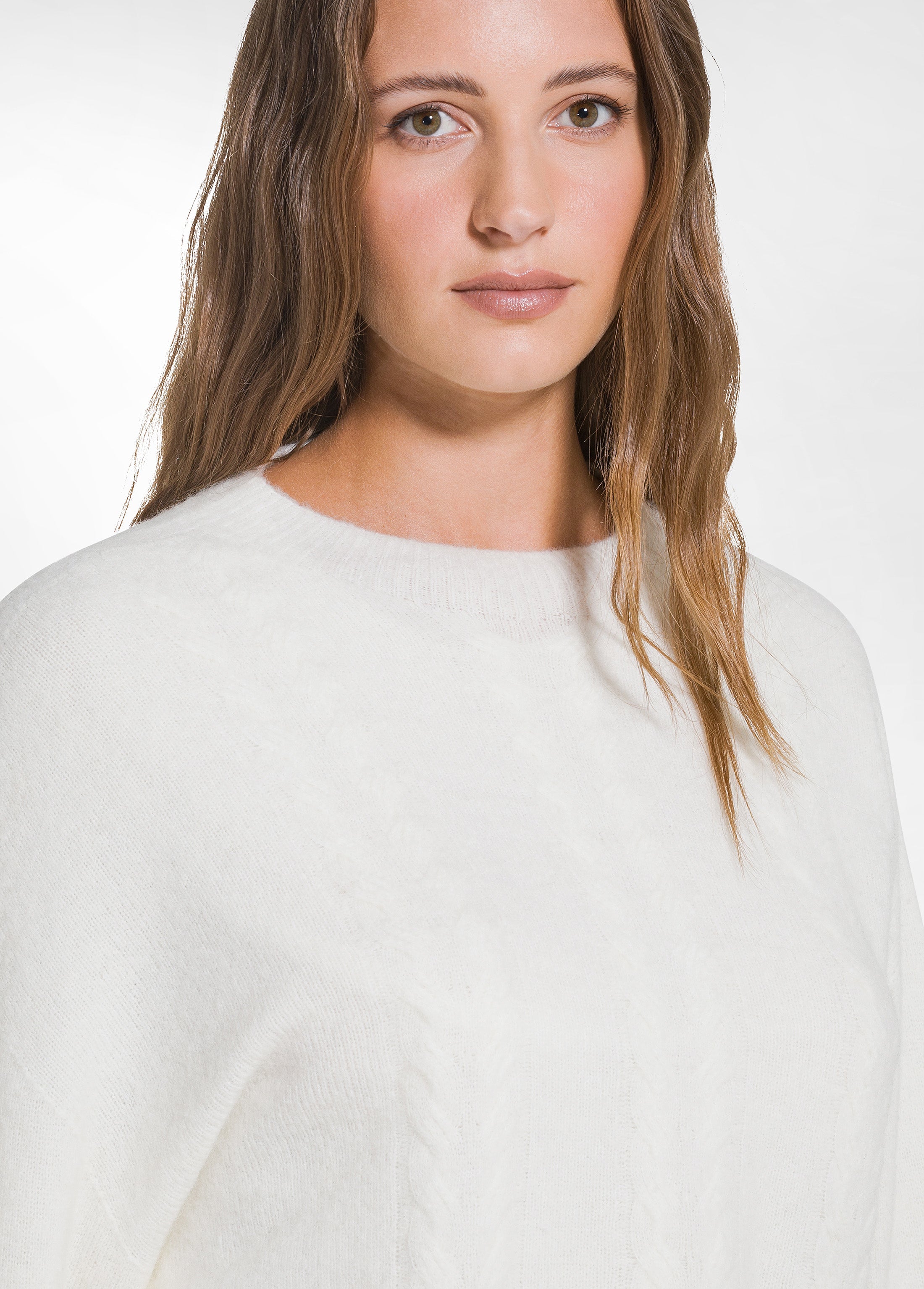 deha-maglione-in-alpaca-a-trecce-bianco image 3
