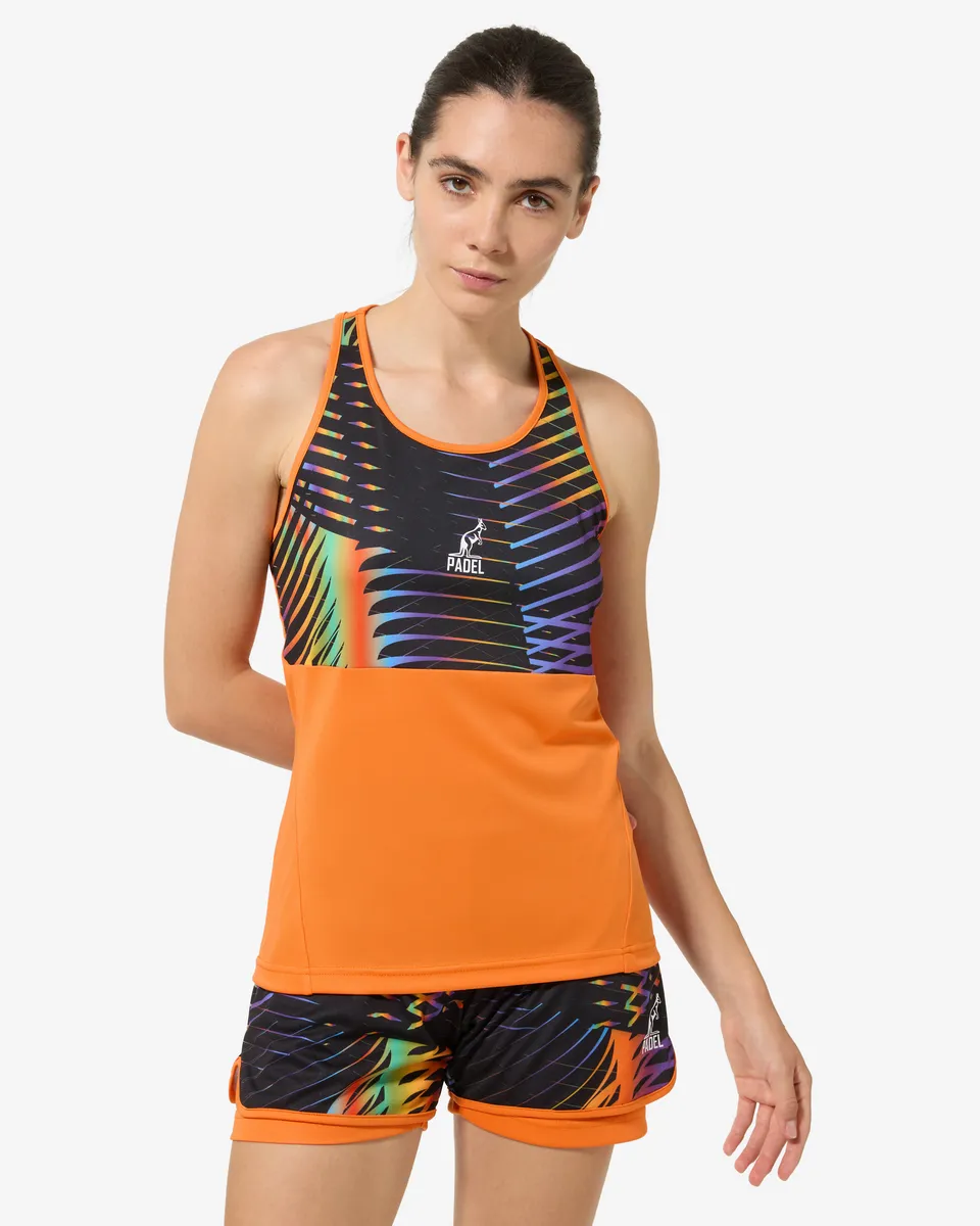 australian-chaos-tank-top-canotta-padel-arancio-acceso image 1