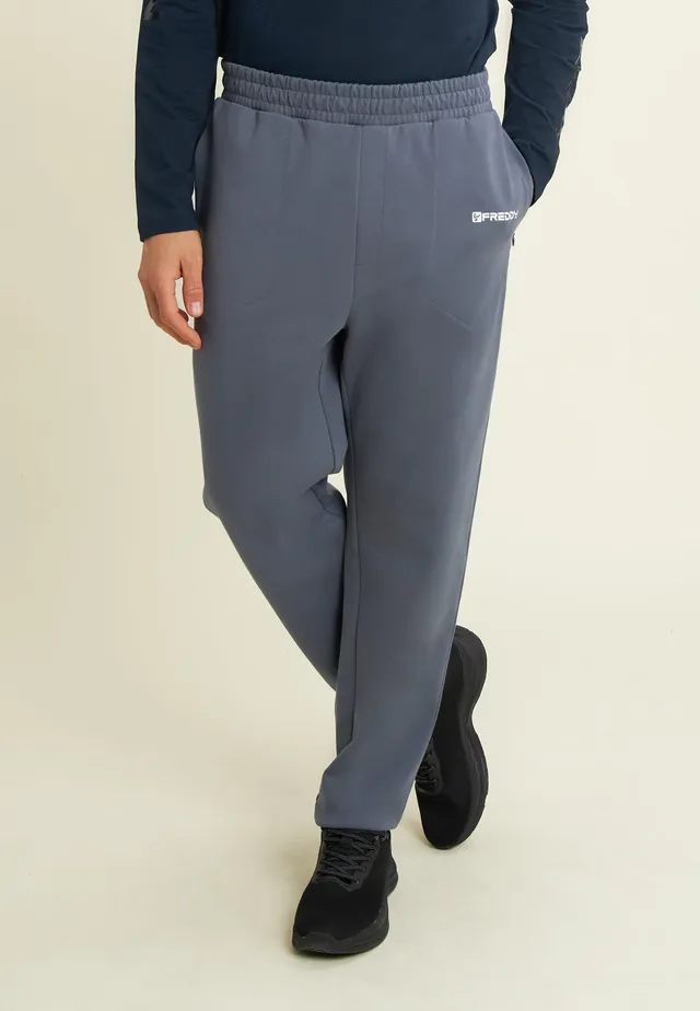 freddy-pantaloni-slim-uomo-in-interlock-con-dettagli-lucidi image 1