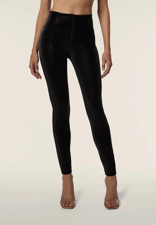 freddy-wr-up-pantaloni-push-up-effetto-pelle-lucida-vita-alta image 1