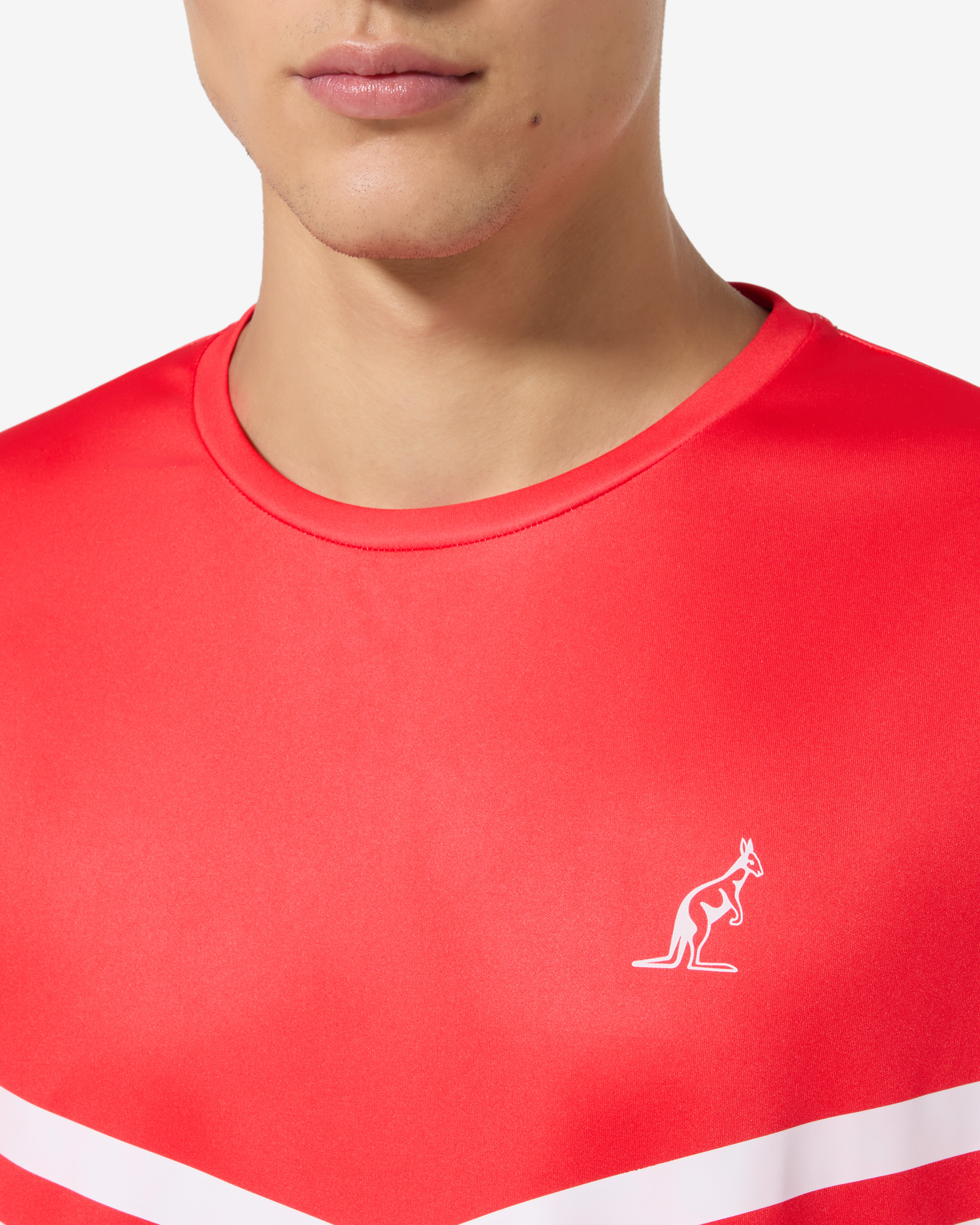 australian-tennis-crew-ace-t-shirt-maglia-tecnica-rosso-vivo image 4