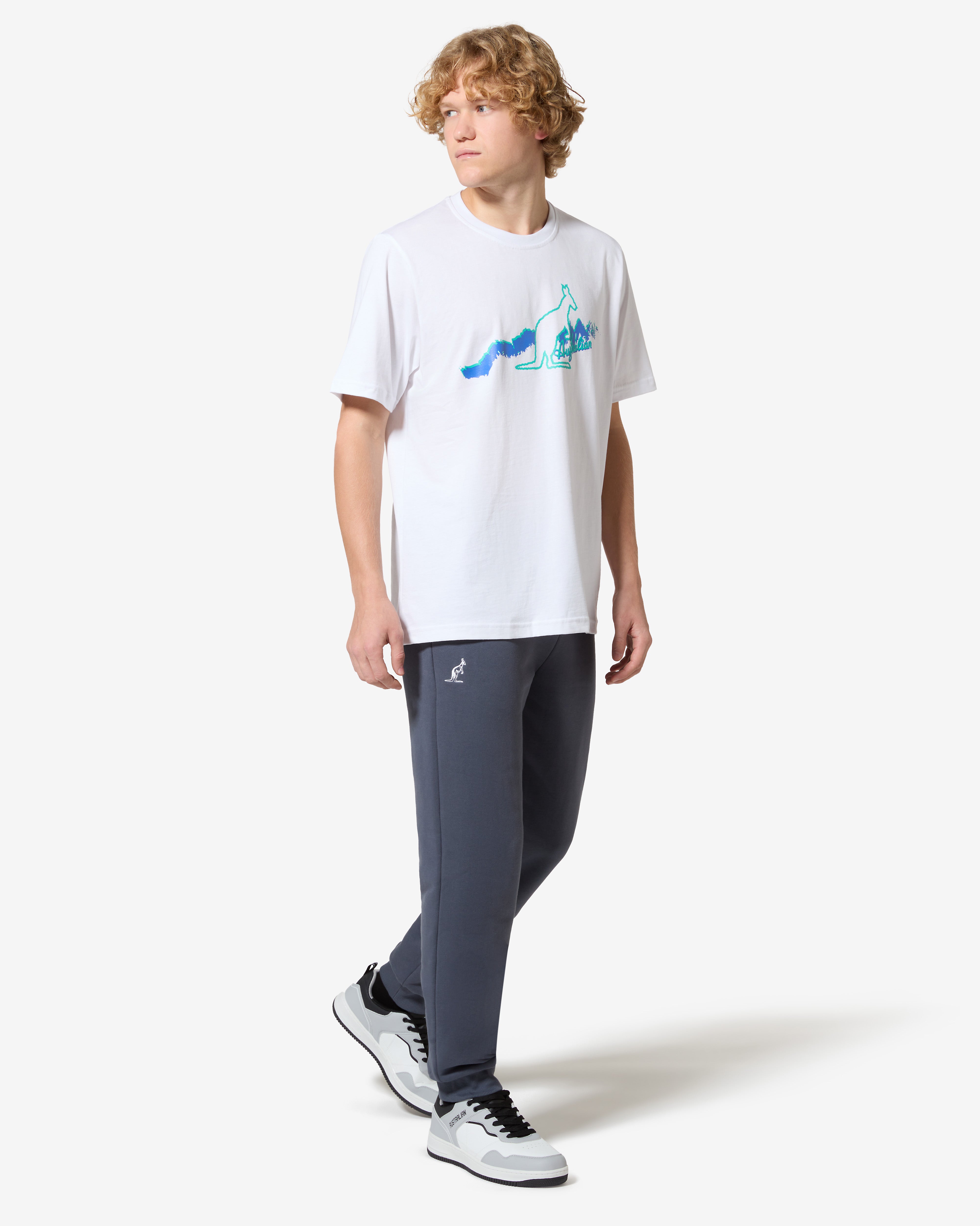 australian-road-t-shirt-archive-t-shirt-cotone-bianca-stampa-petto-regular image 2