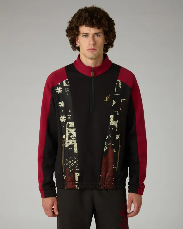 australian-arak-felpa-half-zip-mezza-zip-heritage image 1