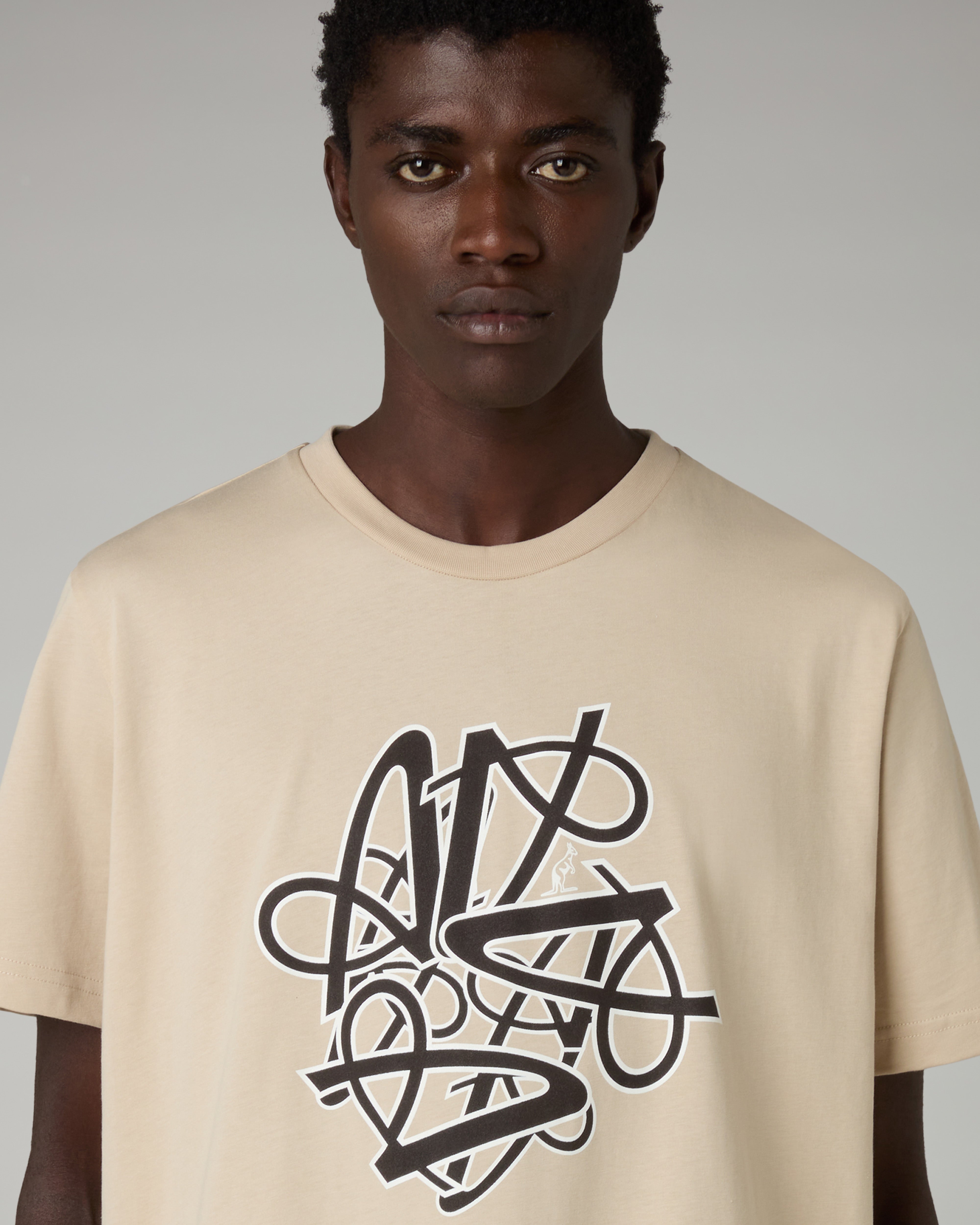 australian-spin-t-shirt-maglietta-cotone-sabbia-regular-fit image 4