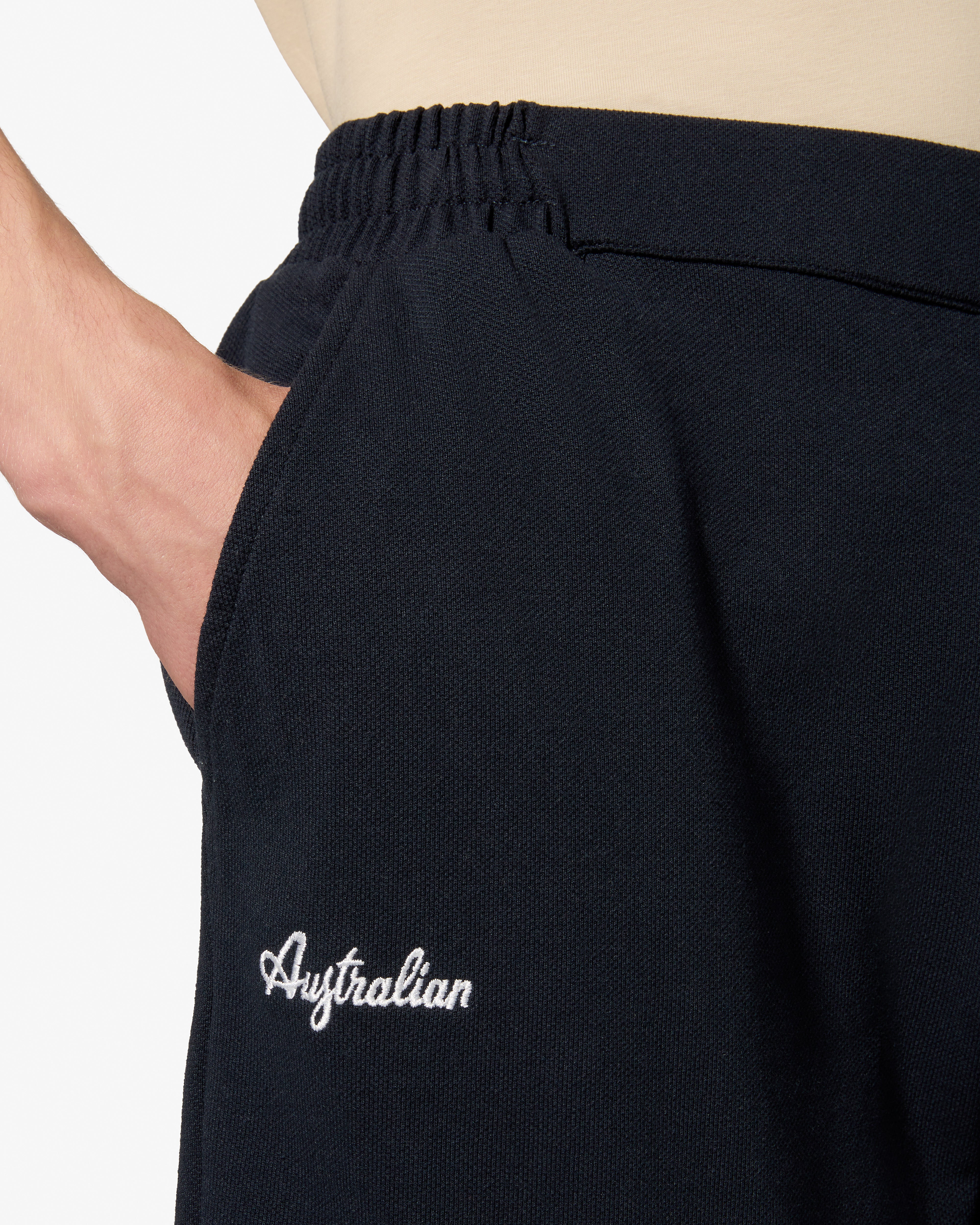 australian-classic-club-short-short-uomo-in-piquet-blu-navy image 4